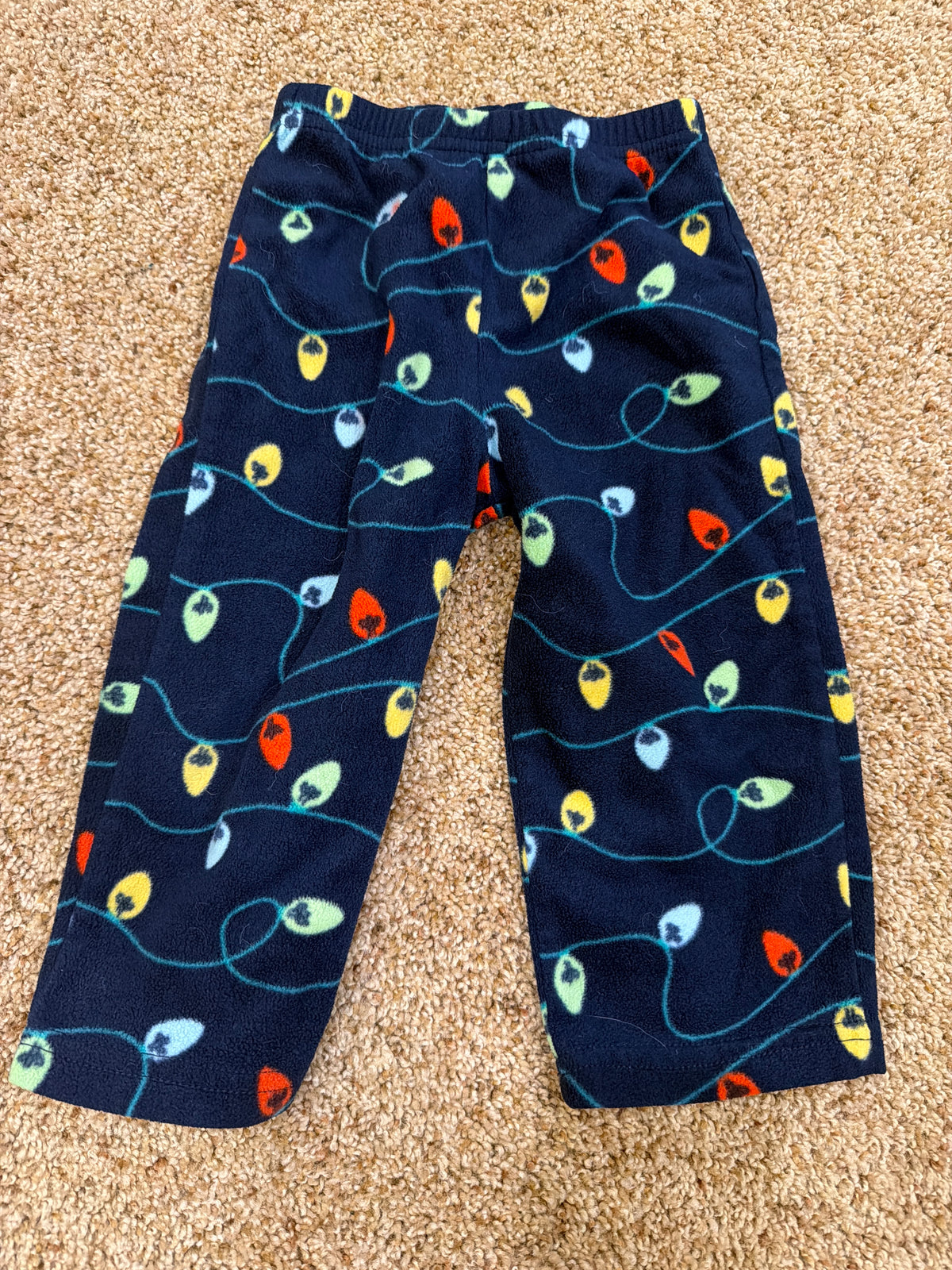 #47 boys or girls 18mo holiday light pajama pants