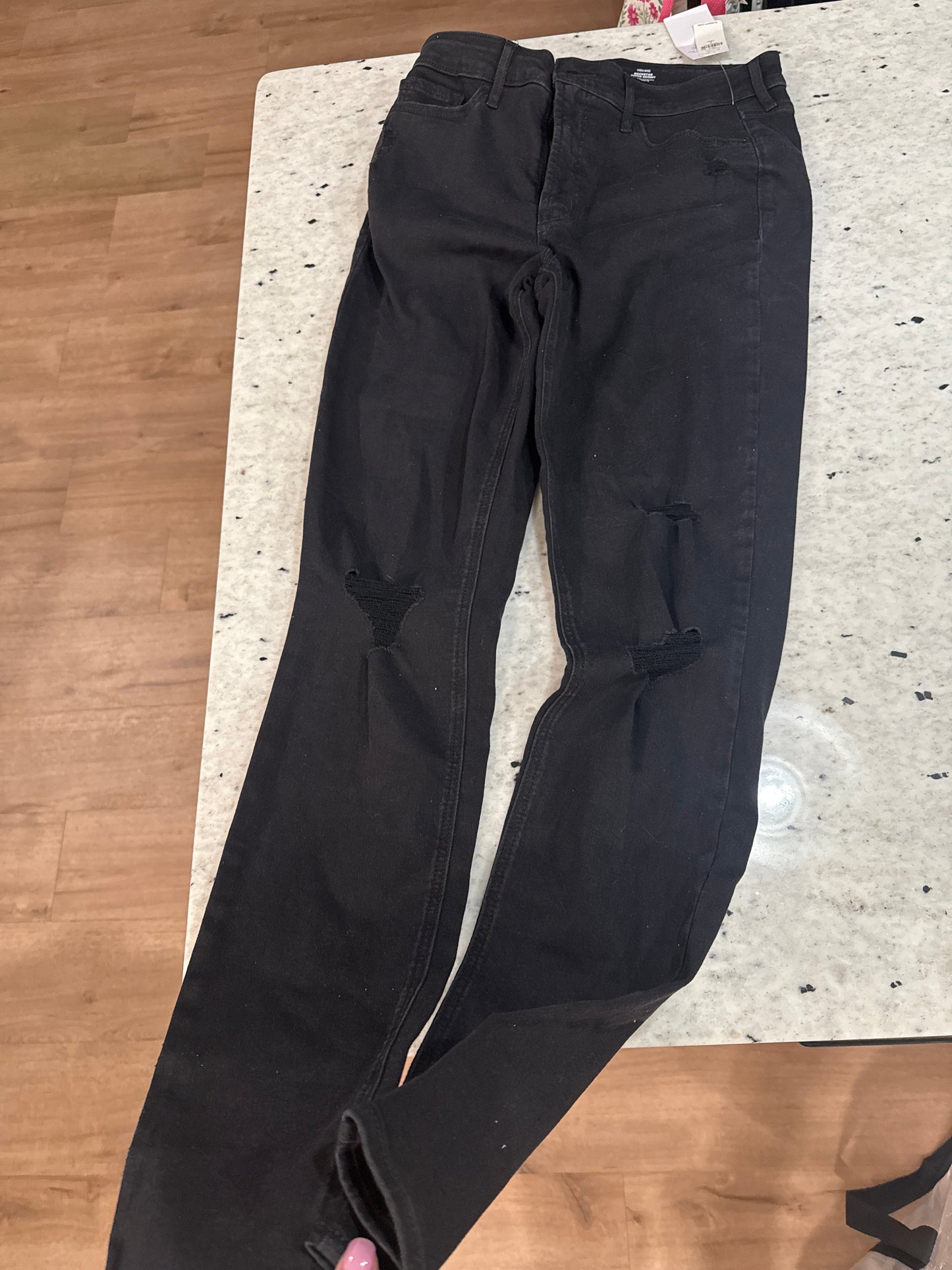 Seller #30 Old Navy Black High-Rise Rockstar Super Skinny Jeans - Size 8 Tall NWT