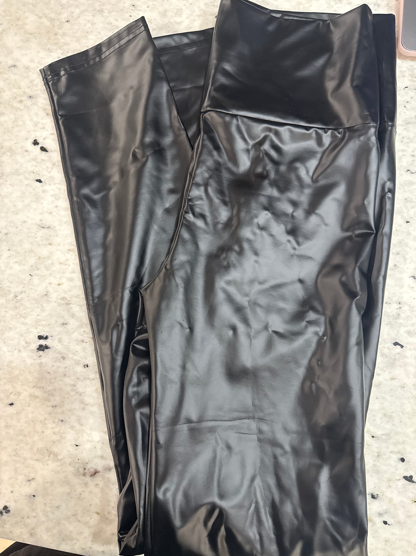 Seller #30 Women's Size Large Black Leather Leggings
