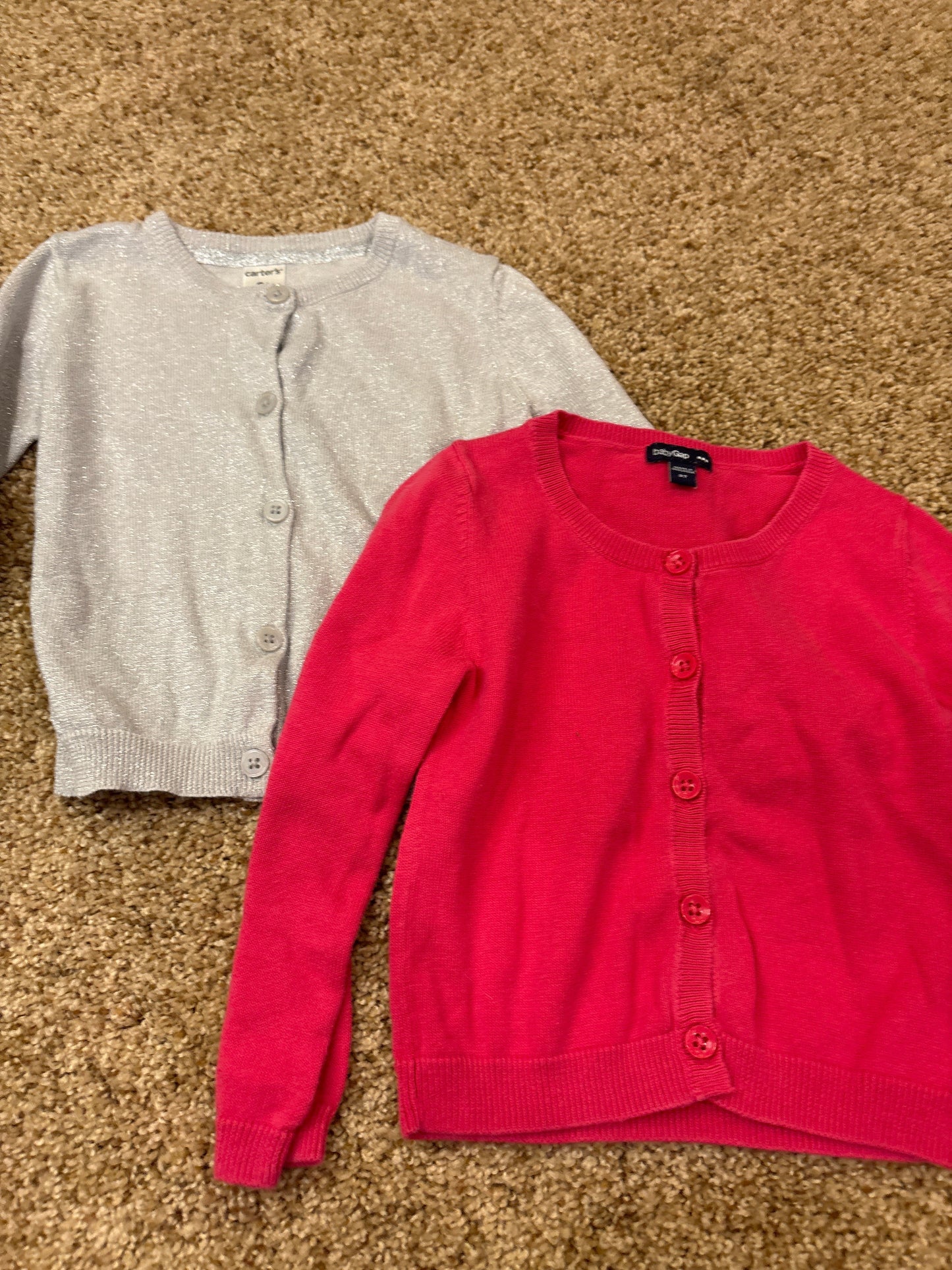 #47 girls 2T Carter’s, Baby Gap Sweaters