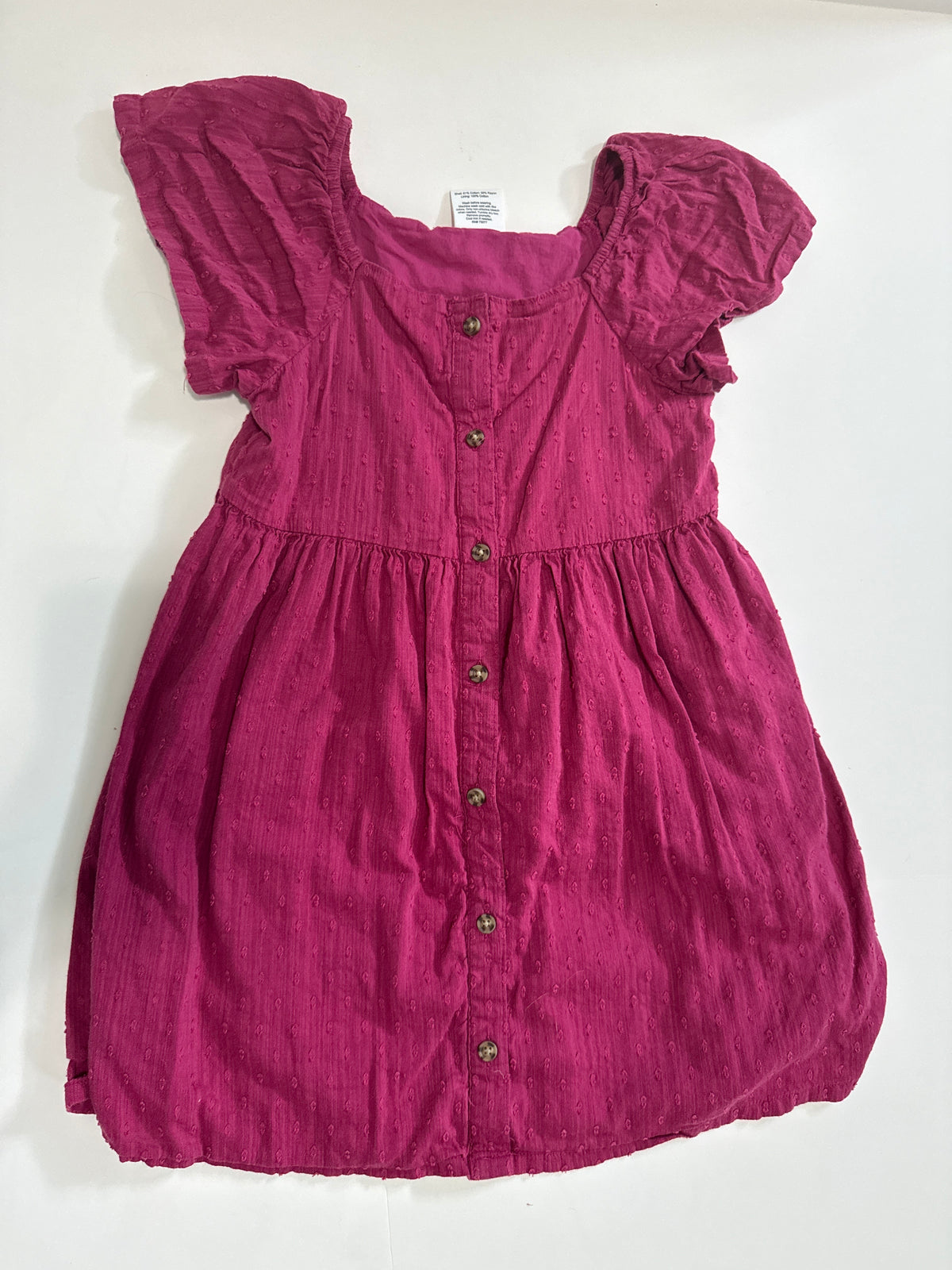 #64 Jumping Bean Purple Pin Dot Button Up Dress Size 6