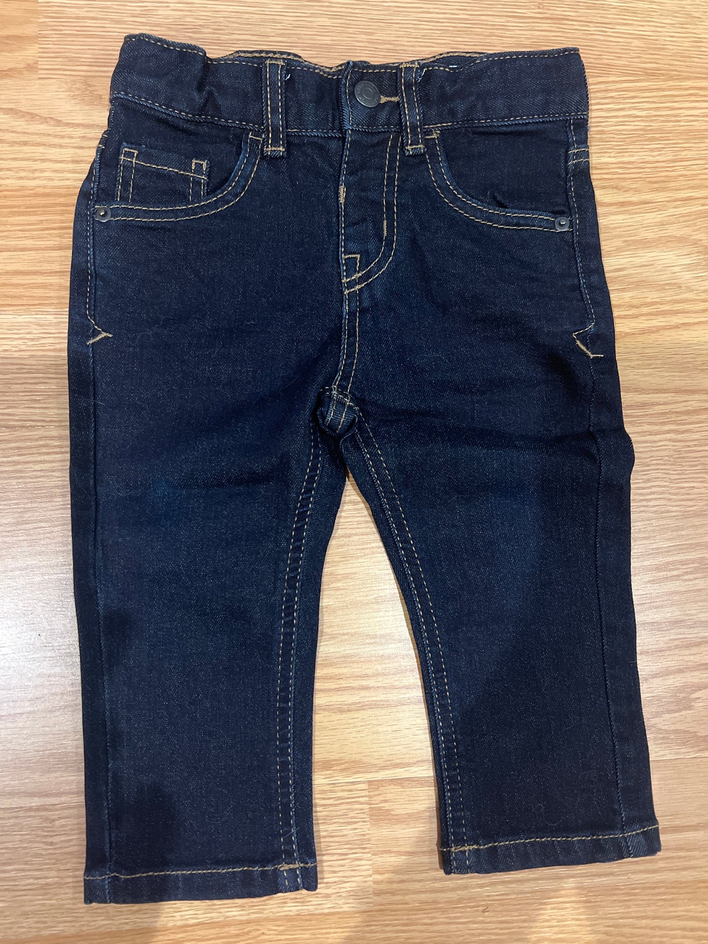 178 Cat & Jack 18 month boy skinny dark denim washed never worn NWOT