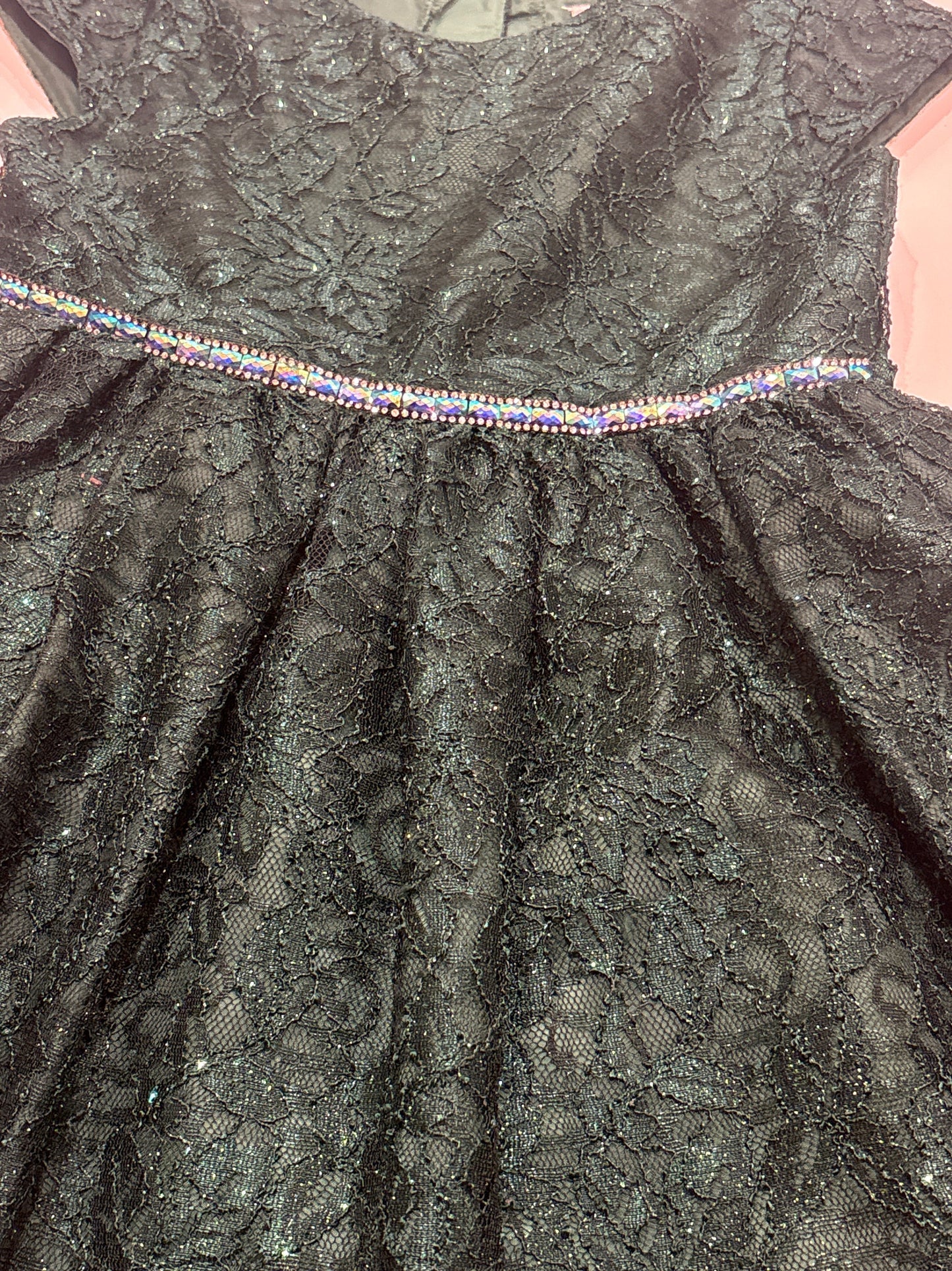 #182 size 6 sparkle green holiday dress