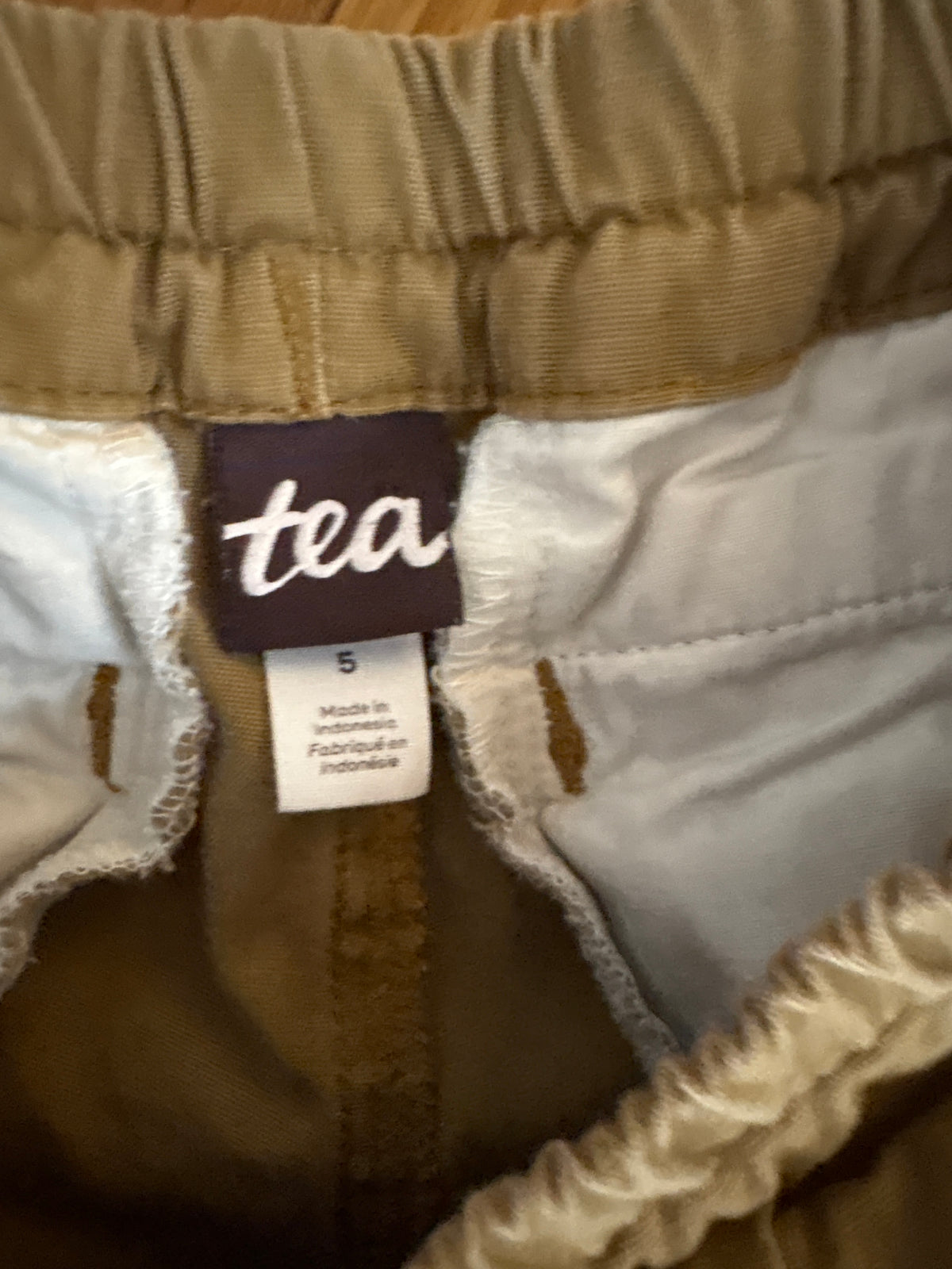 #116 boys tea collection khaki pants size 5