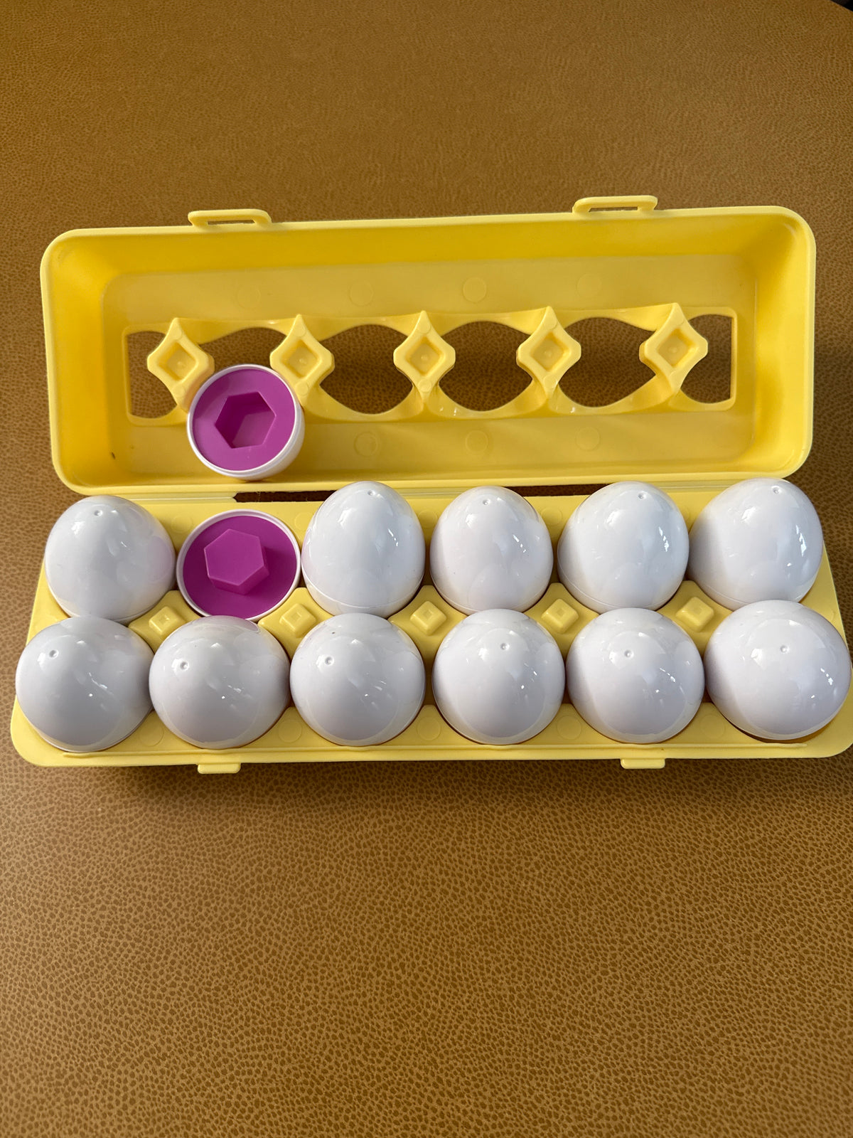 #87 Shape matching eggs toy