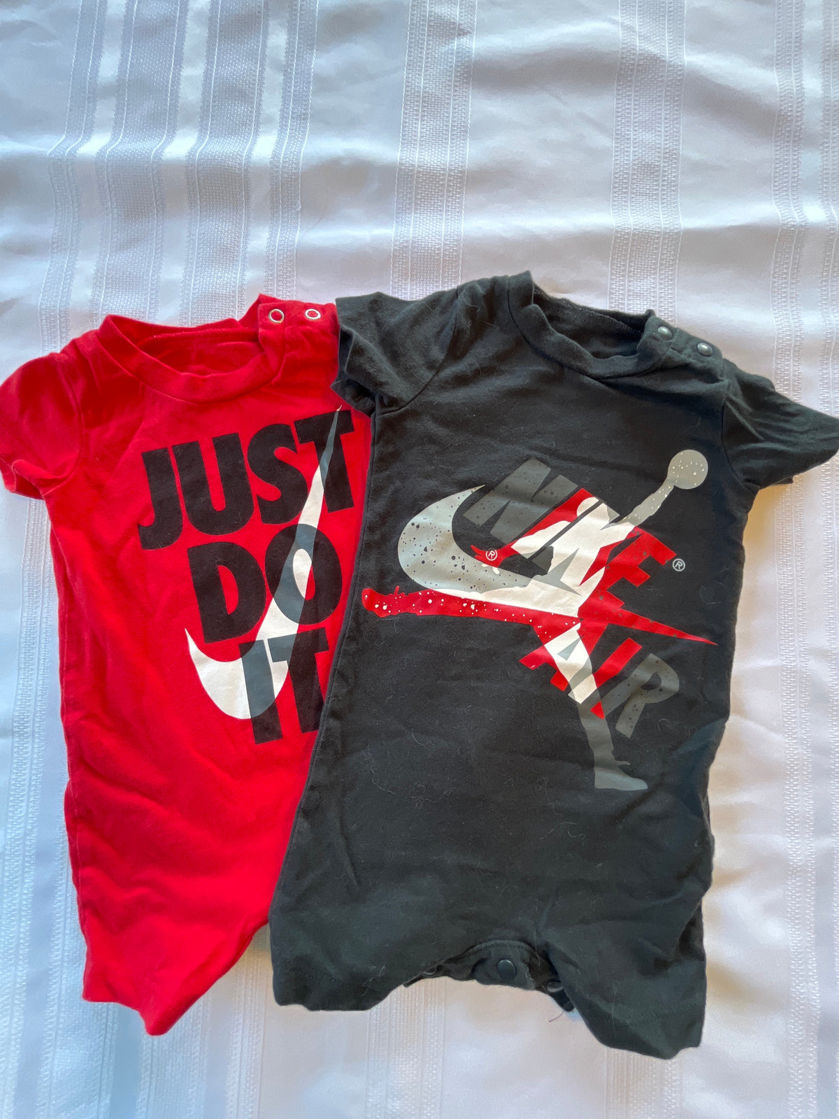 #43 Boys 3 mo Nike rompers set of 2 EIC