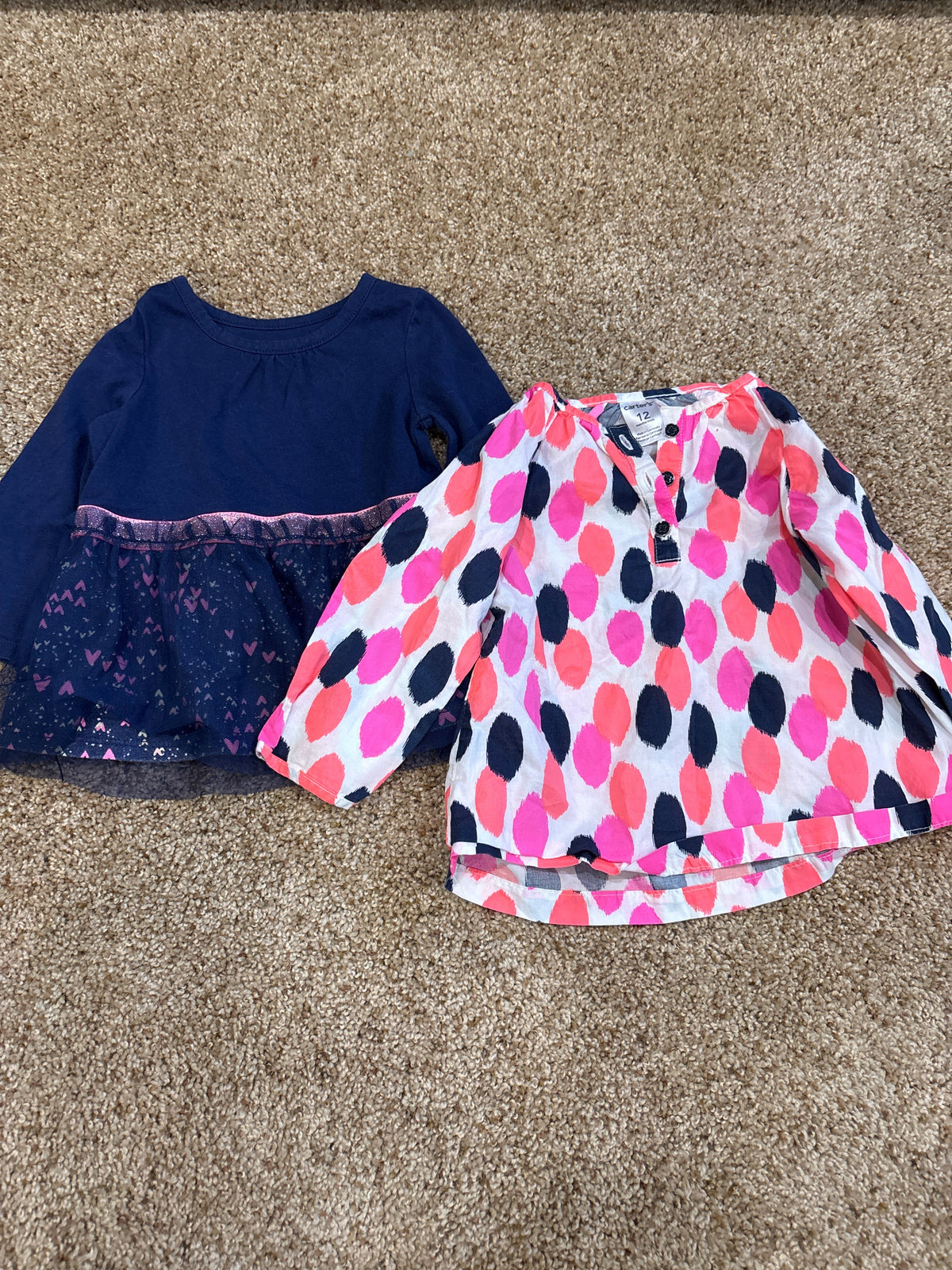 #47, girls 12mo shirts