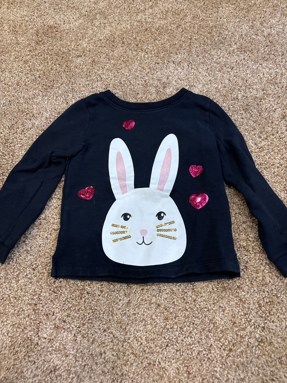 #47 girls 5T bunny sweatshirt, Carter’s