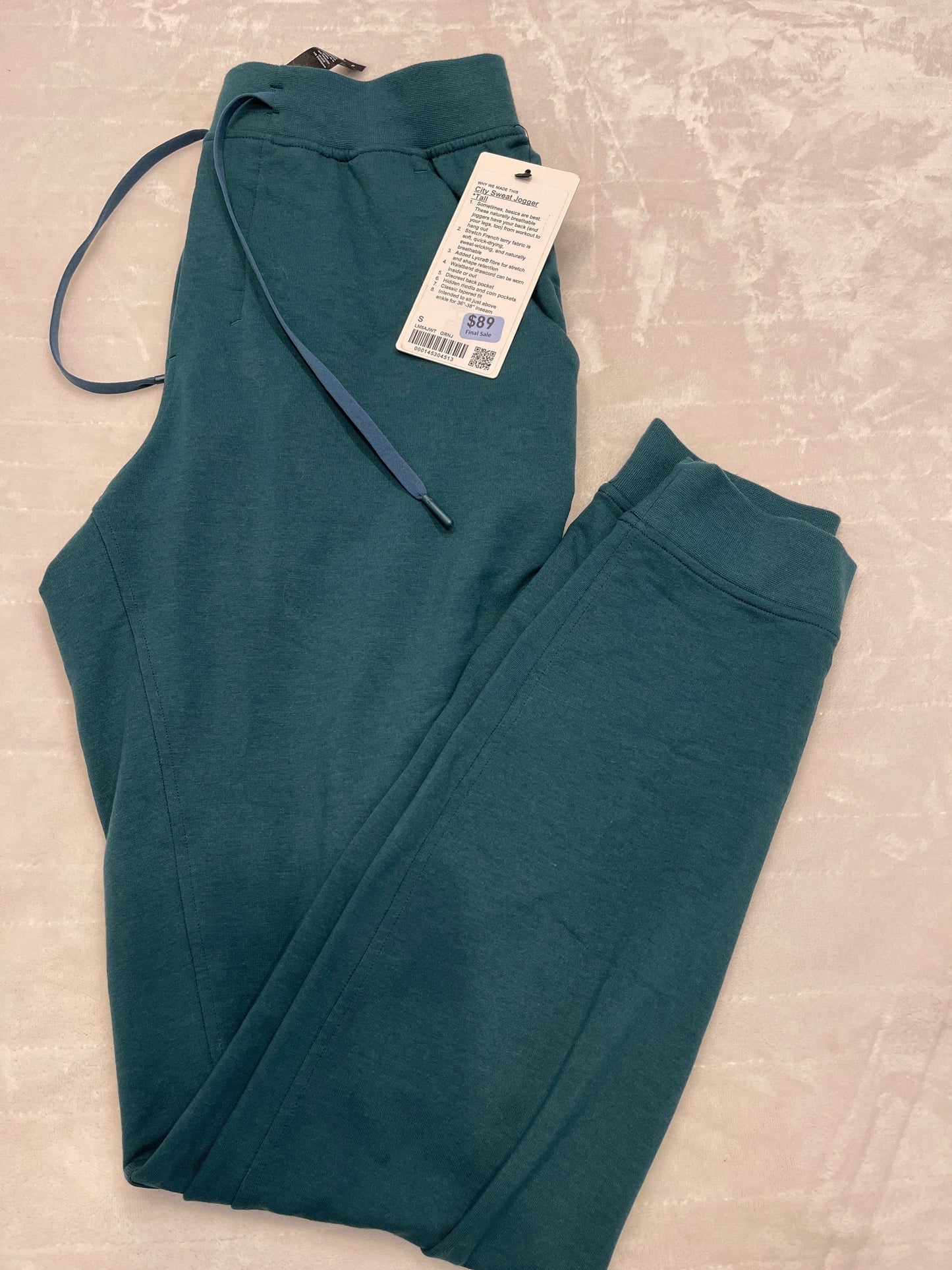 #212 Mens Lululemon city sweat jogger small tall