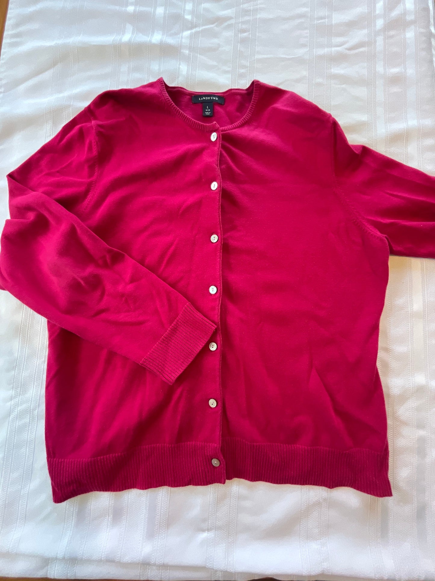#43 Women’s large Lands End Sweater EUC