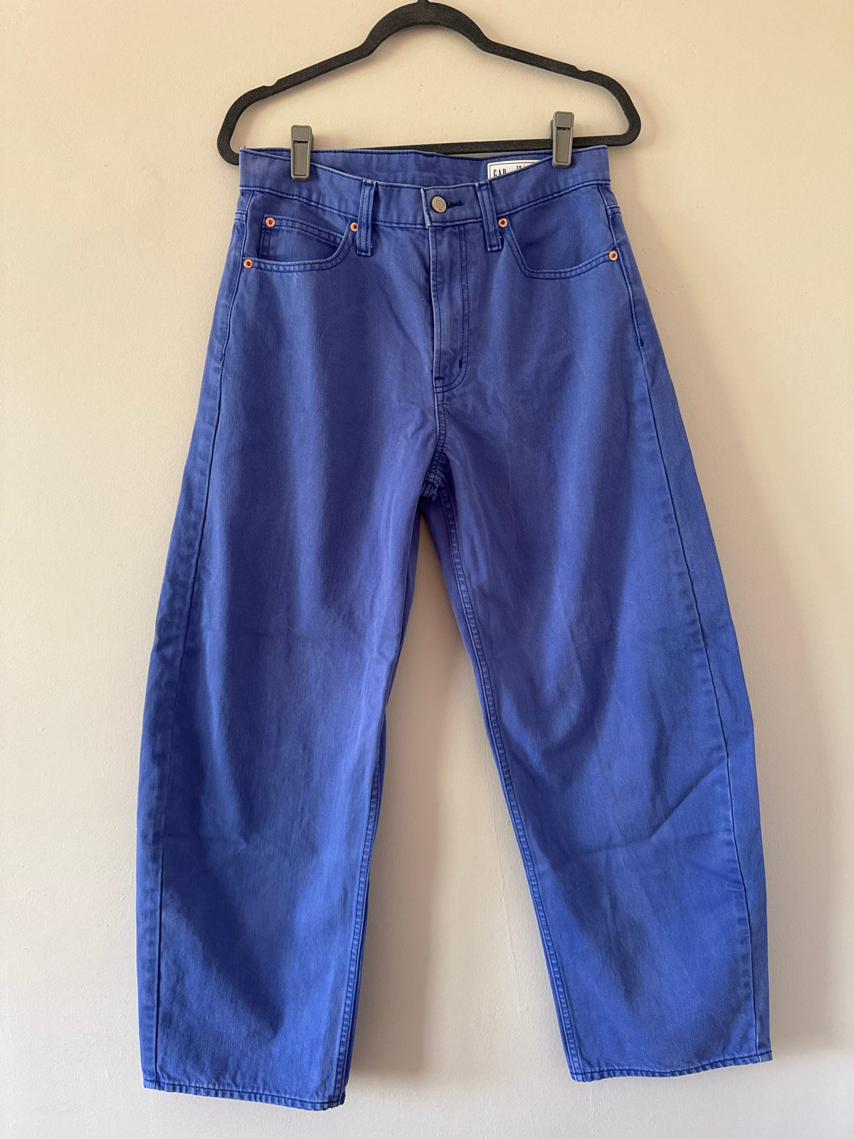 #127 Gap Blue Barrel Jeans Women's S