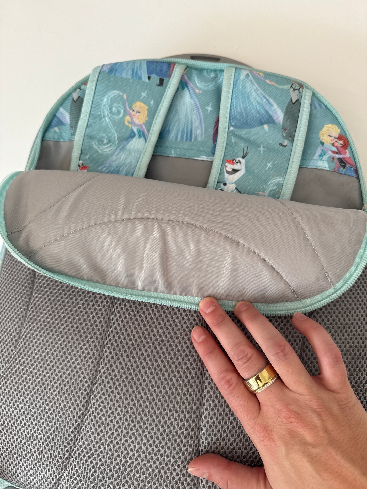 #96 Pottery Barn Frozen Wheeled Backpack