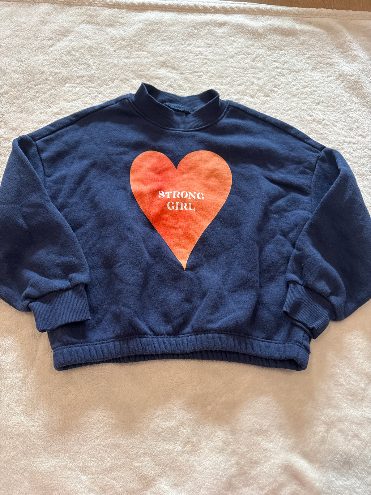 #81 Girls 5 oldnavy strong girl mock neck sweatshirt