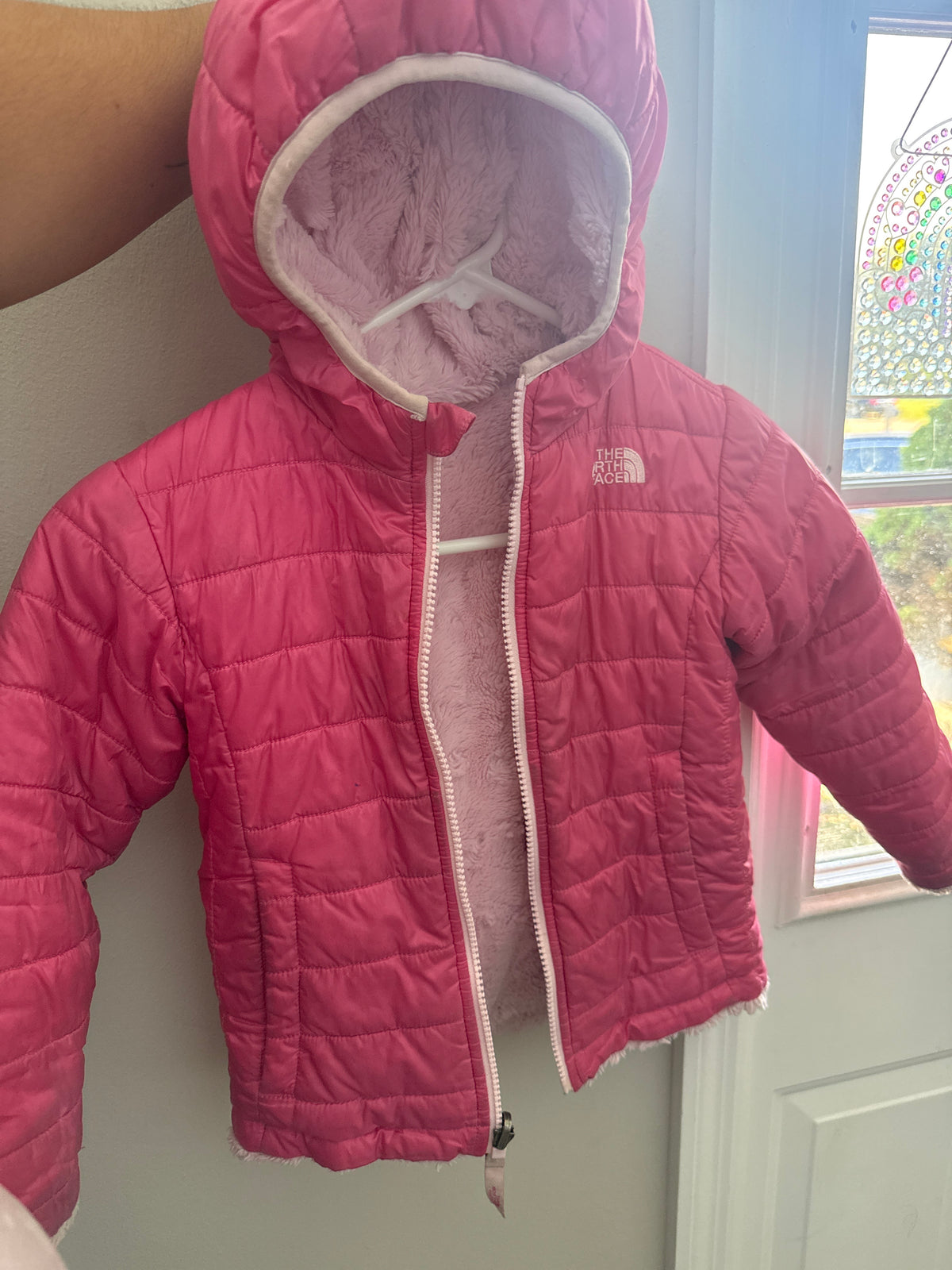 #145- Size 4T North Face Reversible Coat