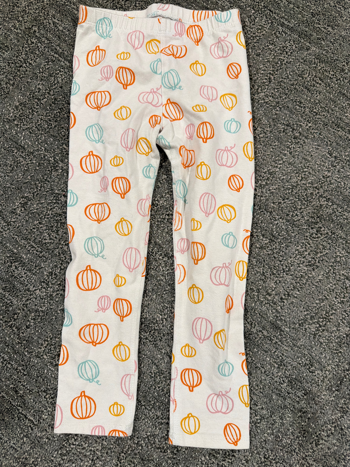 #133 girls 4T cat & jack pumpkin leggings