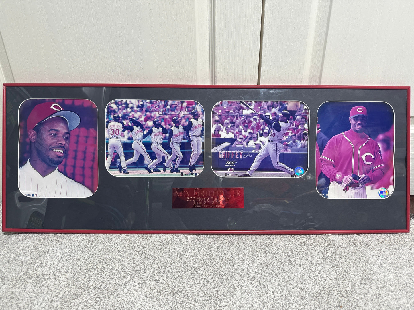 Seller #216, Cincinnati Reds Ken Griffey Jr limited edition framed photo