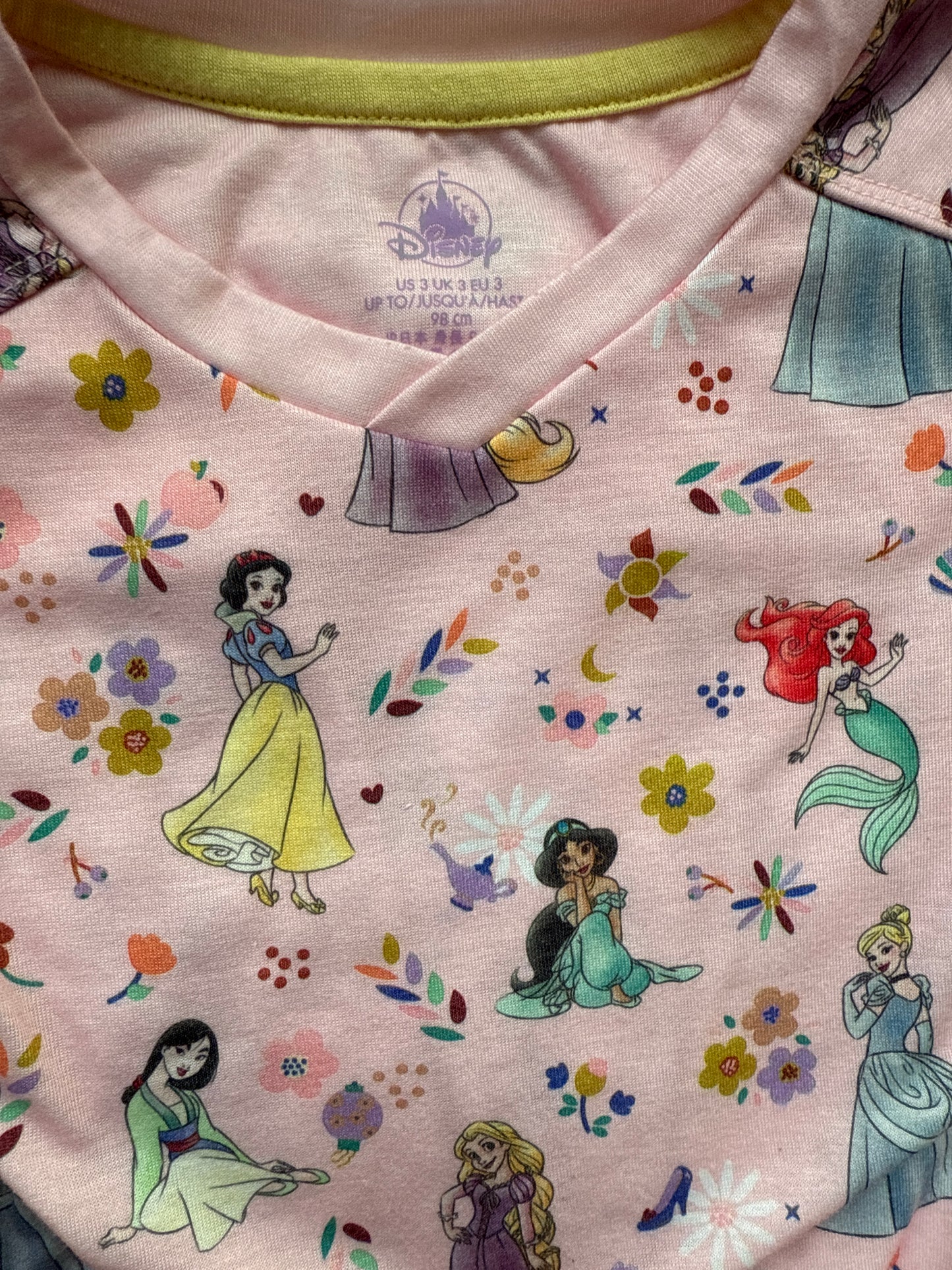 #99 Disney Princess Short Sleeve Nightgown, EUC, Like New, girls 3t