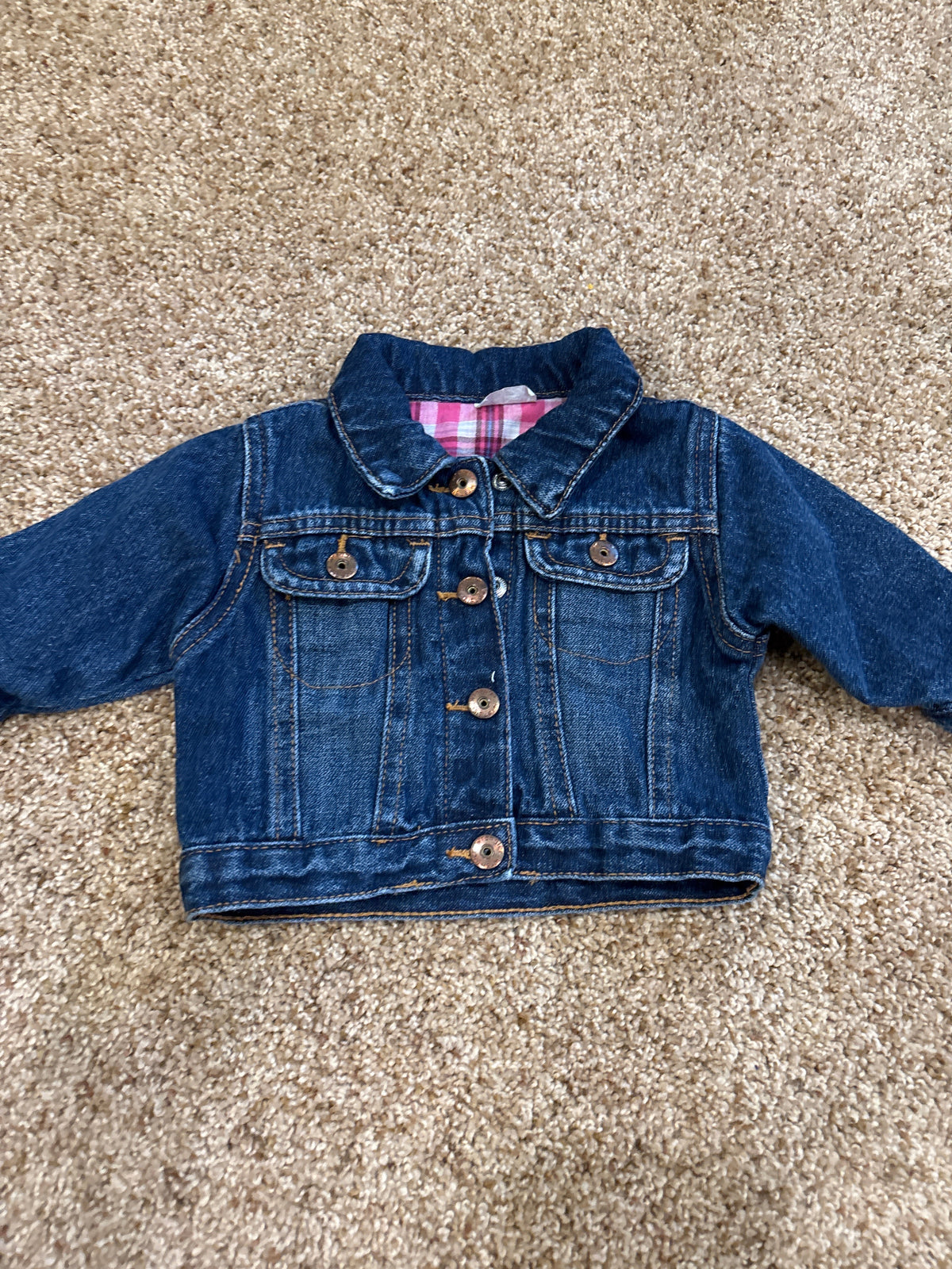 #47 girls 6-9mo jean jacket, Wrangler