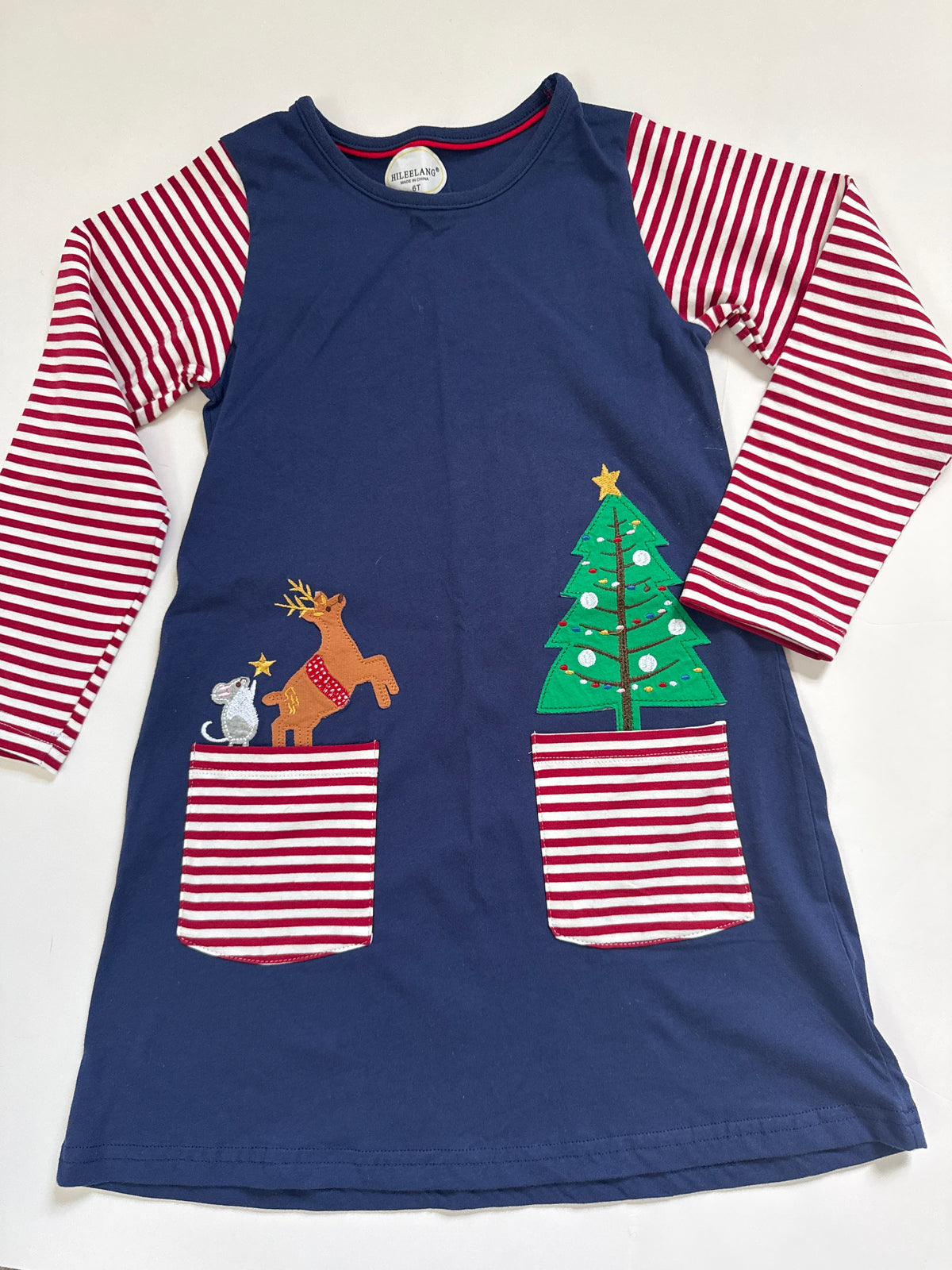 #64 Amazon Fauxden Christmas Dress Size 6