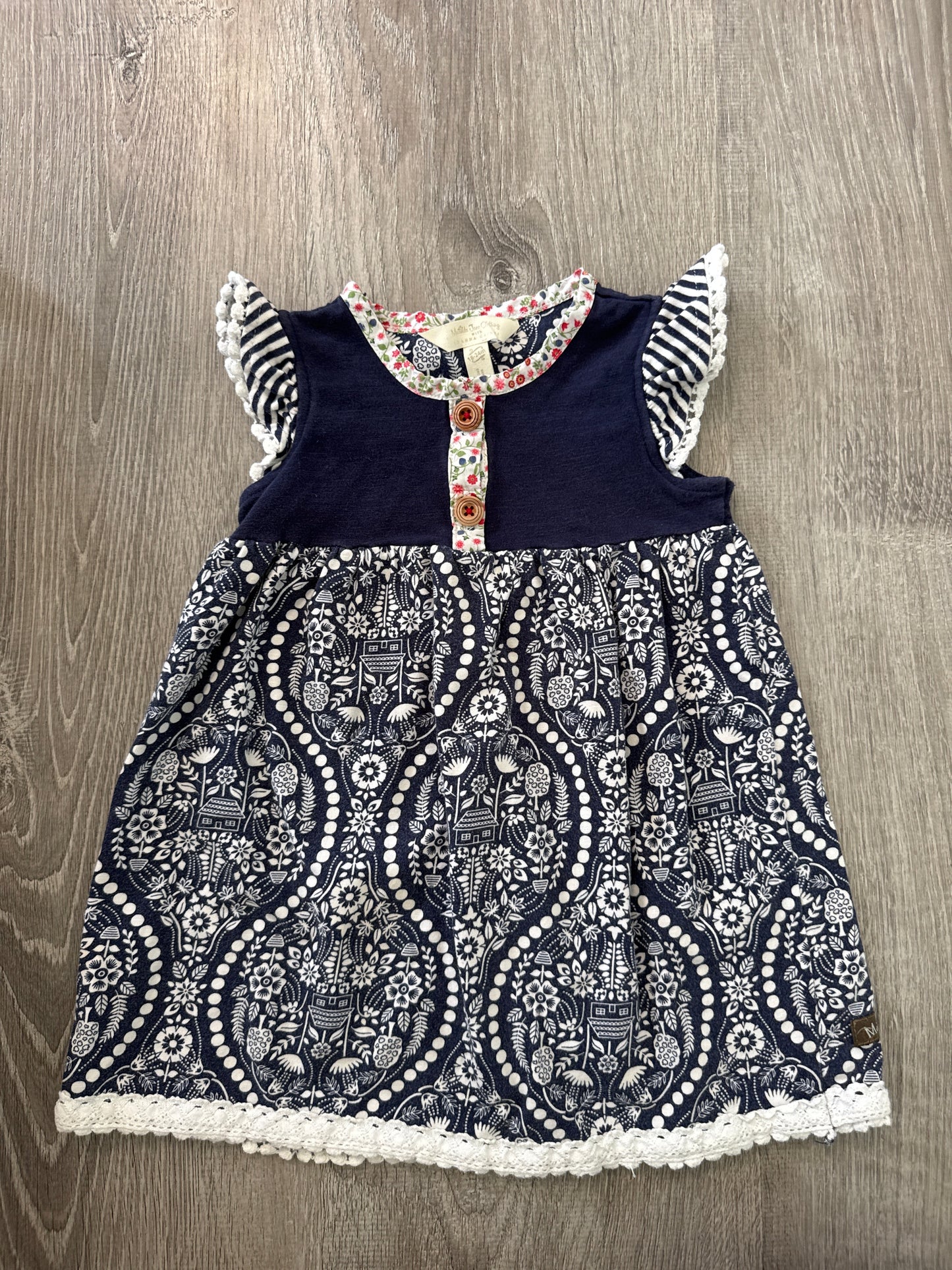#149 Gilrs 18-24m Matilda Jane Joanna Gaines navy dress