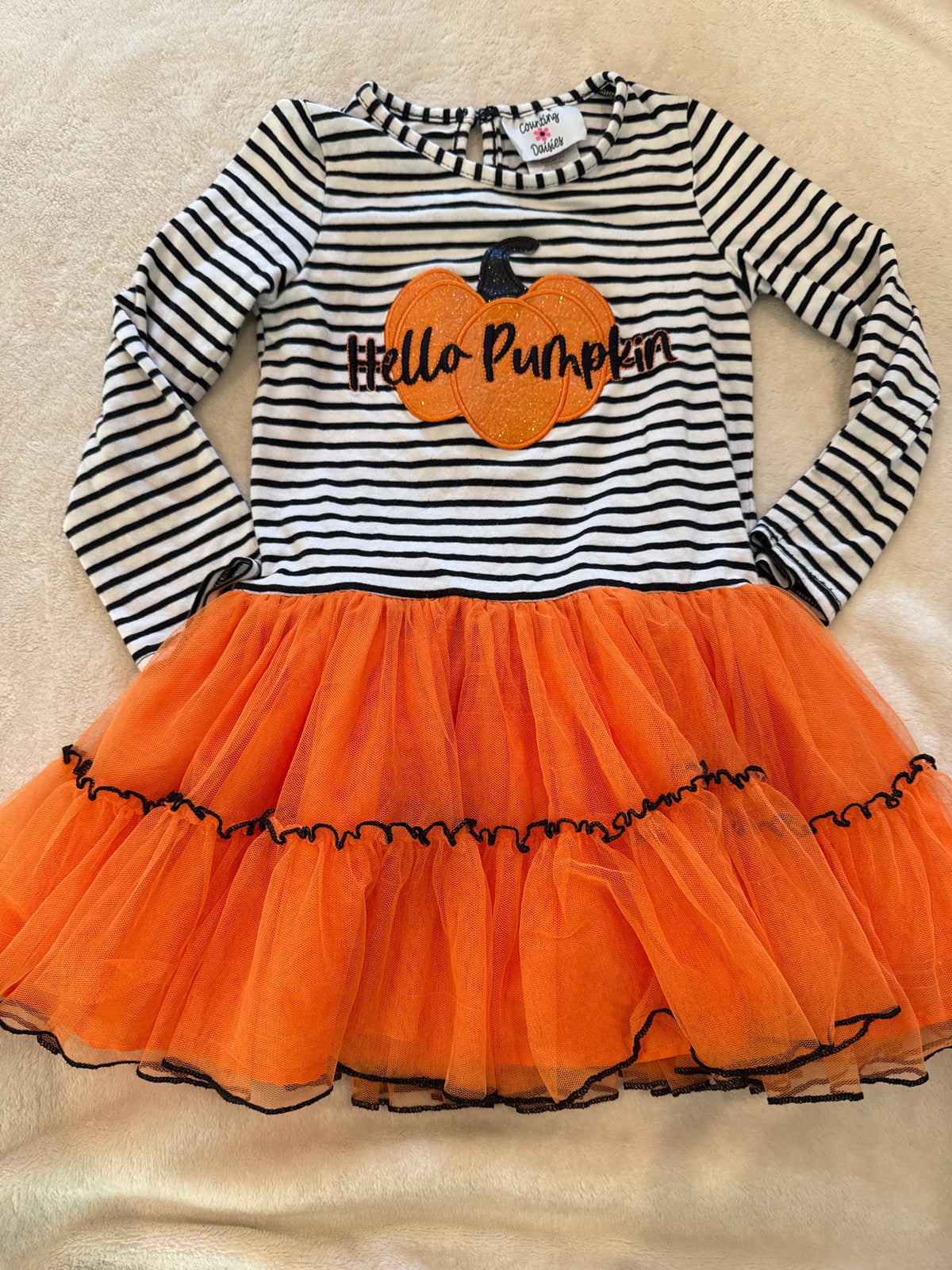 #81 Girls 5 TJMAXX Halloween/fall dress euc
