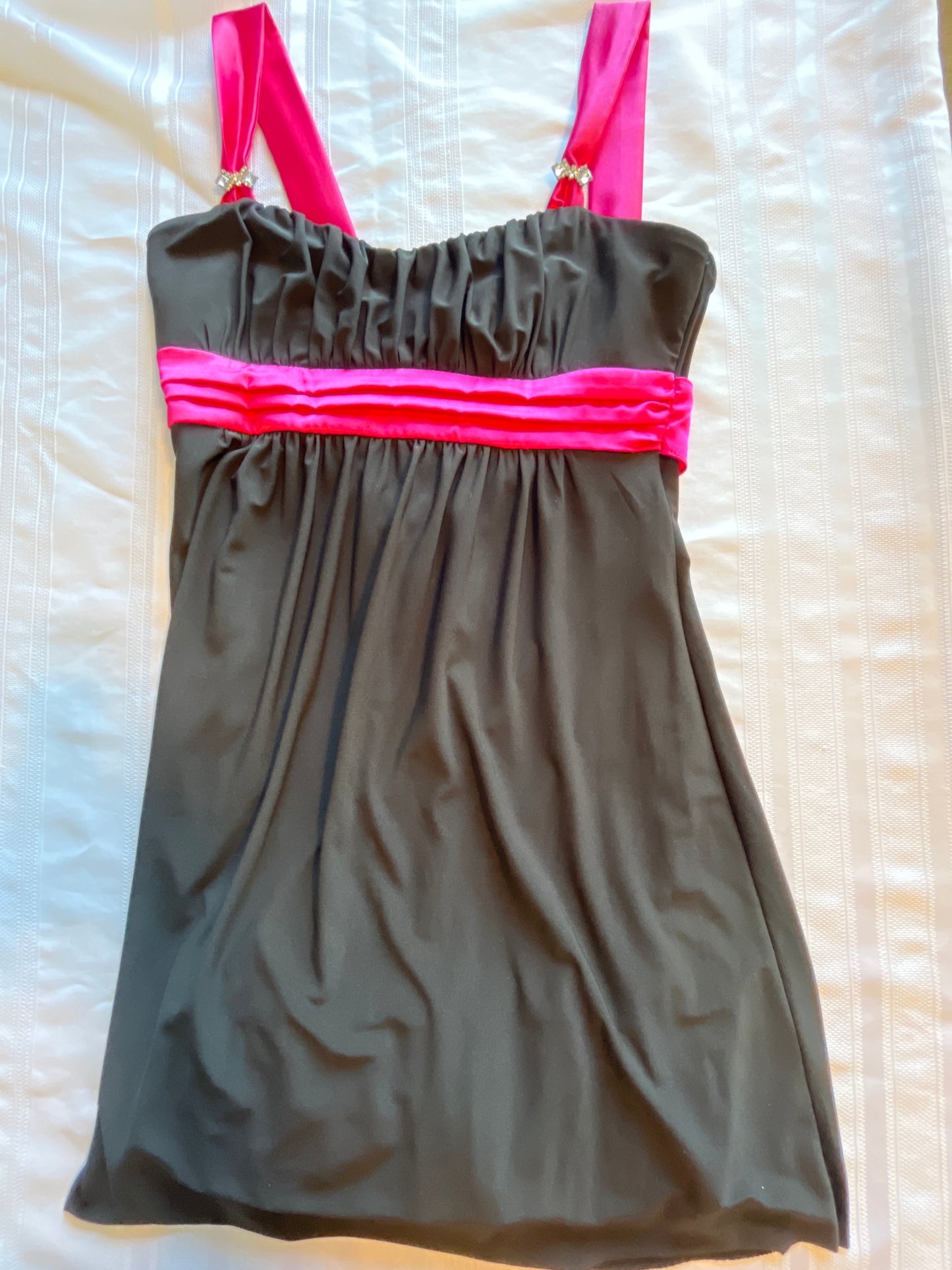 #43 Juniors large Party dress EUC
