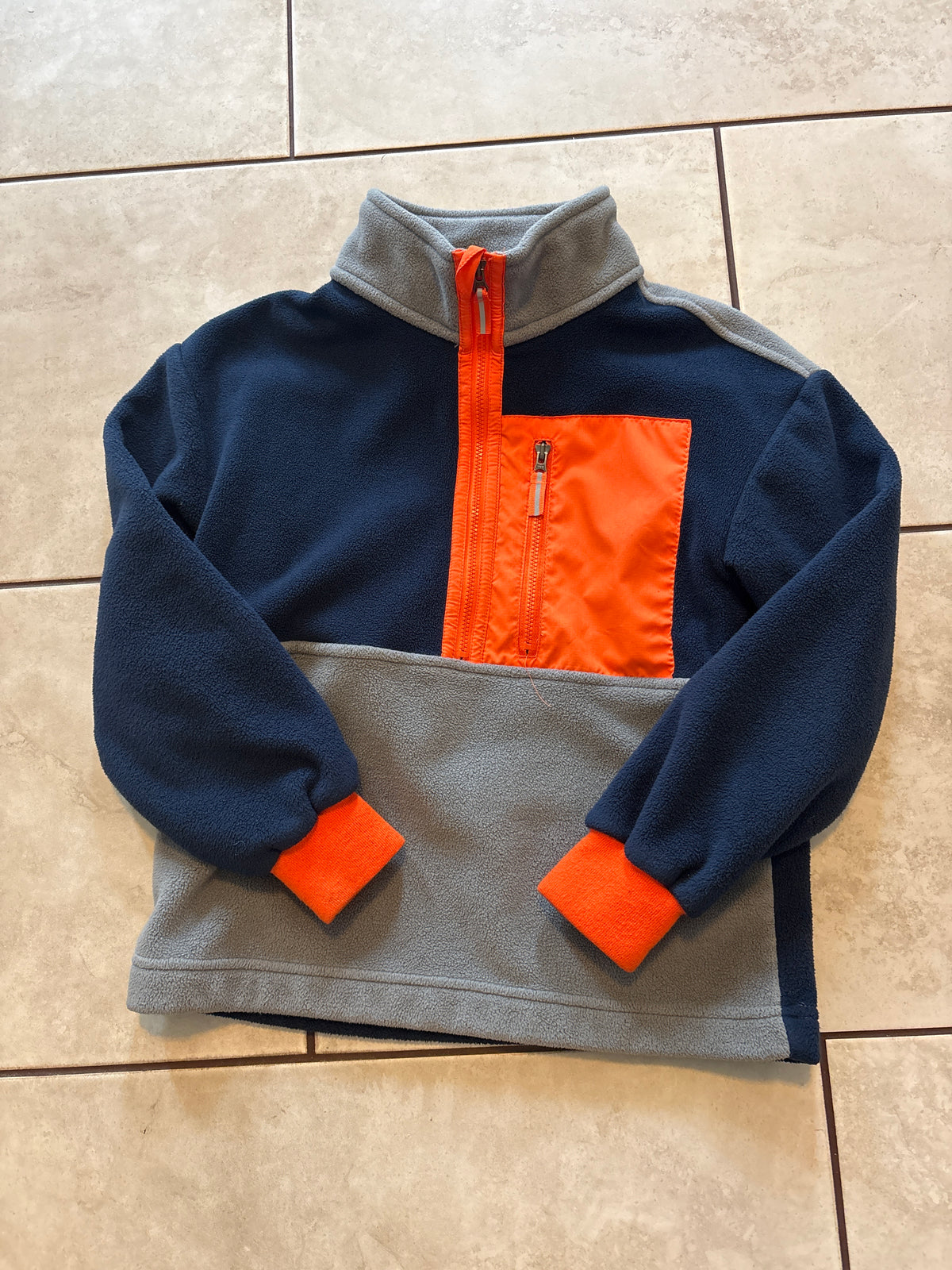 #166 Members Mark boys M(8) fleece half zip