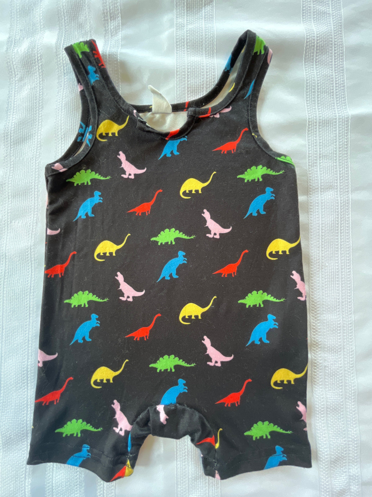 #43 Boys 6-9 mo sleeveless romper VGUC