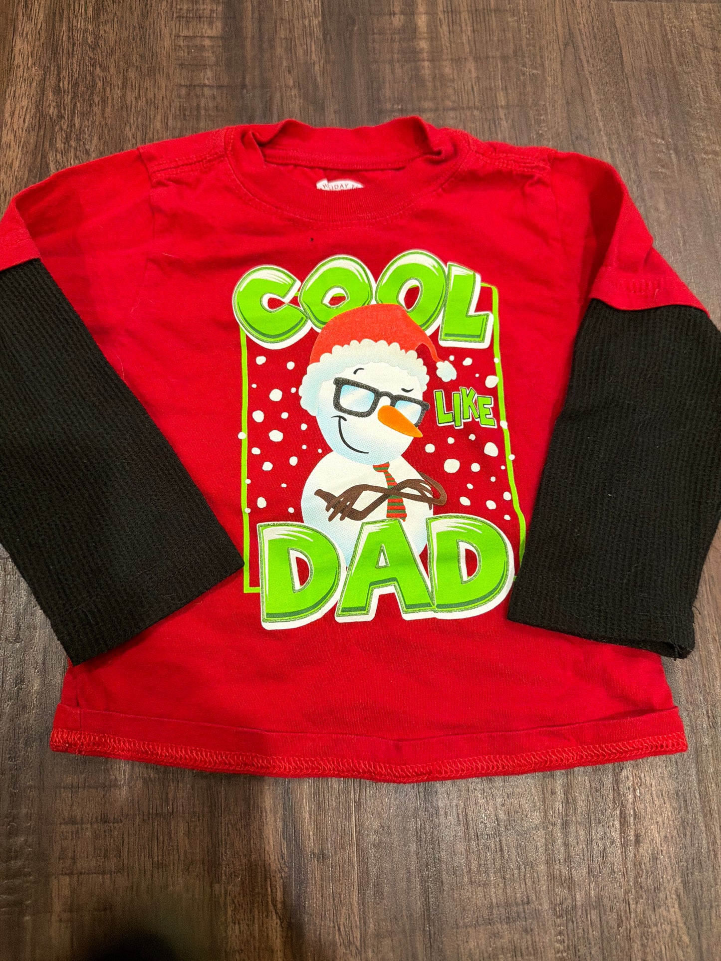 #107 2t holiday long sleeve shirt