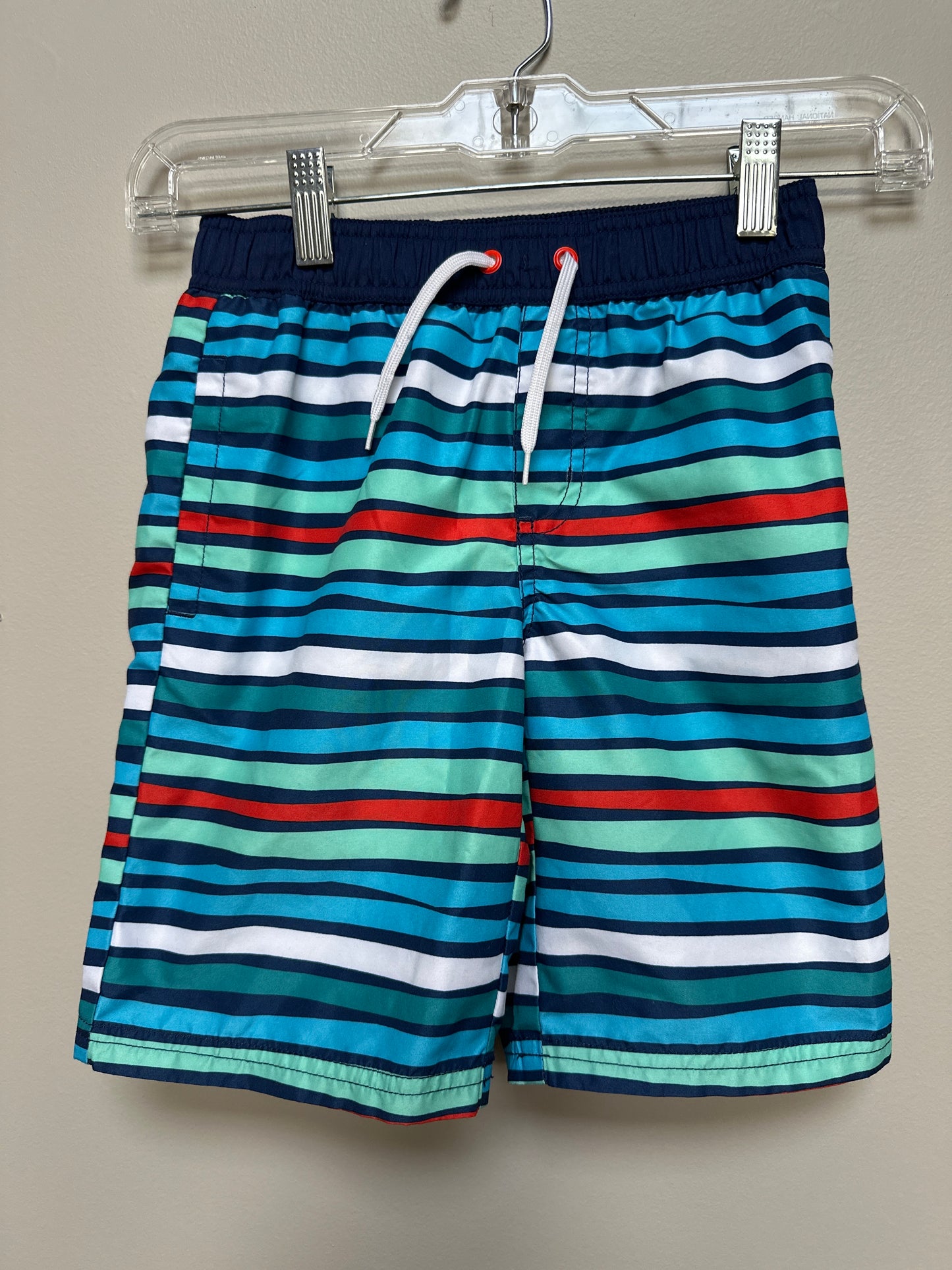 #130 Crazy 8 Boys Sz 5-6 Swim Shorts Trunks