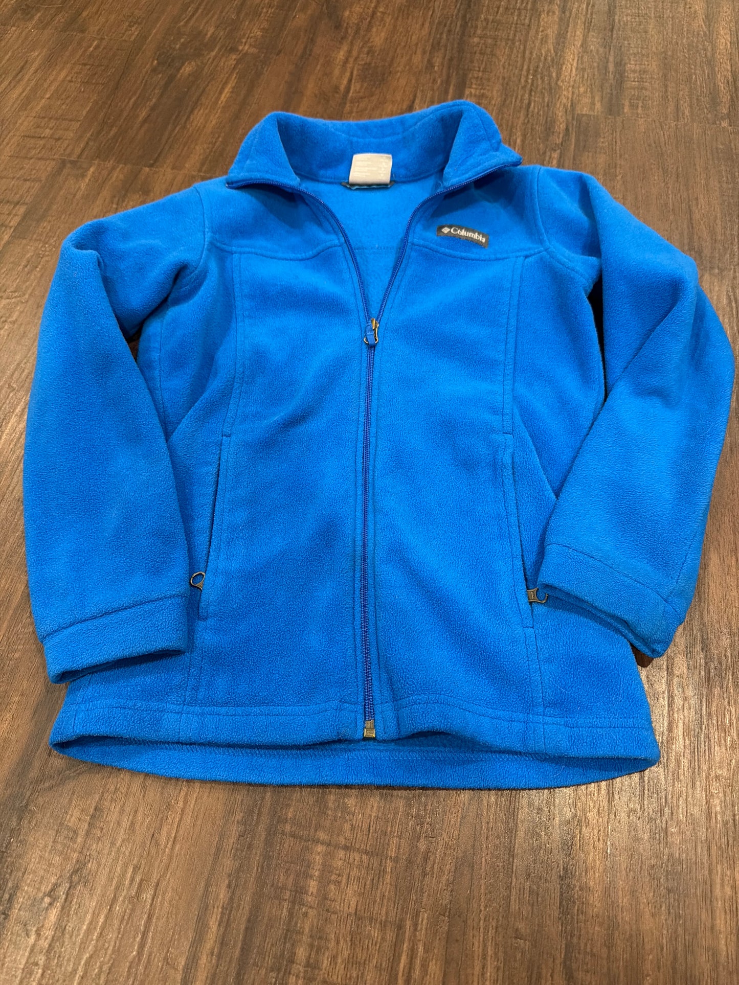 #107 Boys size 10/12 Columbia zip up fleece