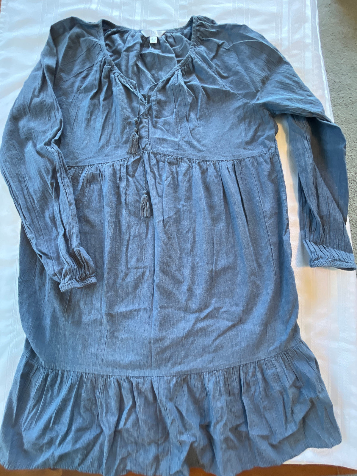 #43 Women’s large lightweight Jean dress EUC
