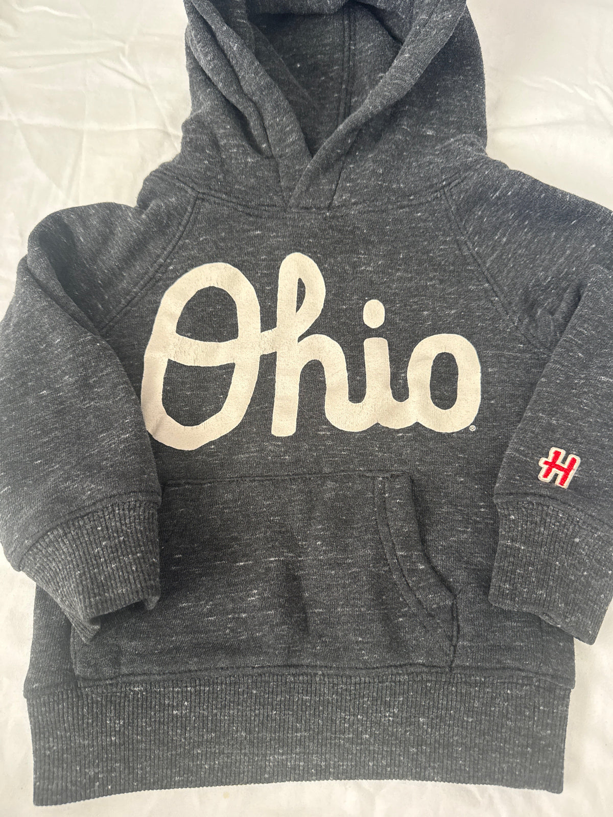Seller # 19 Homage Dark Grey Ohio Hooded Sweatshirt Toddler 2T