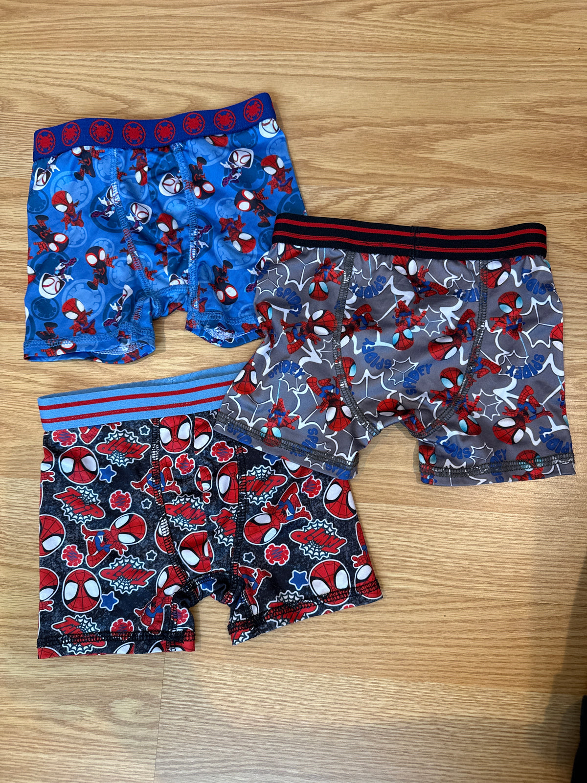 #87 Spider-Man 4t boys boxers EUC