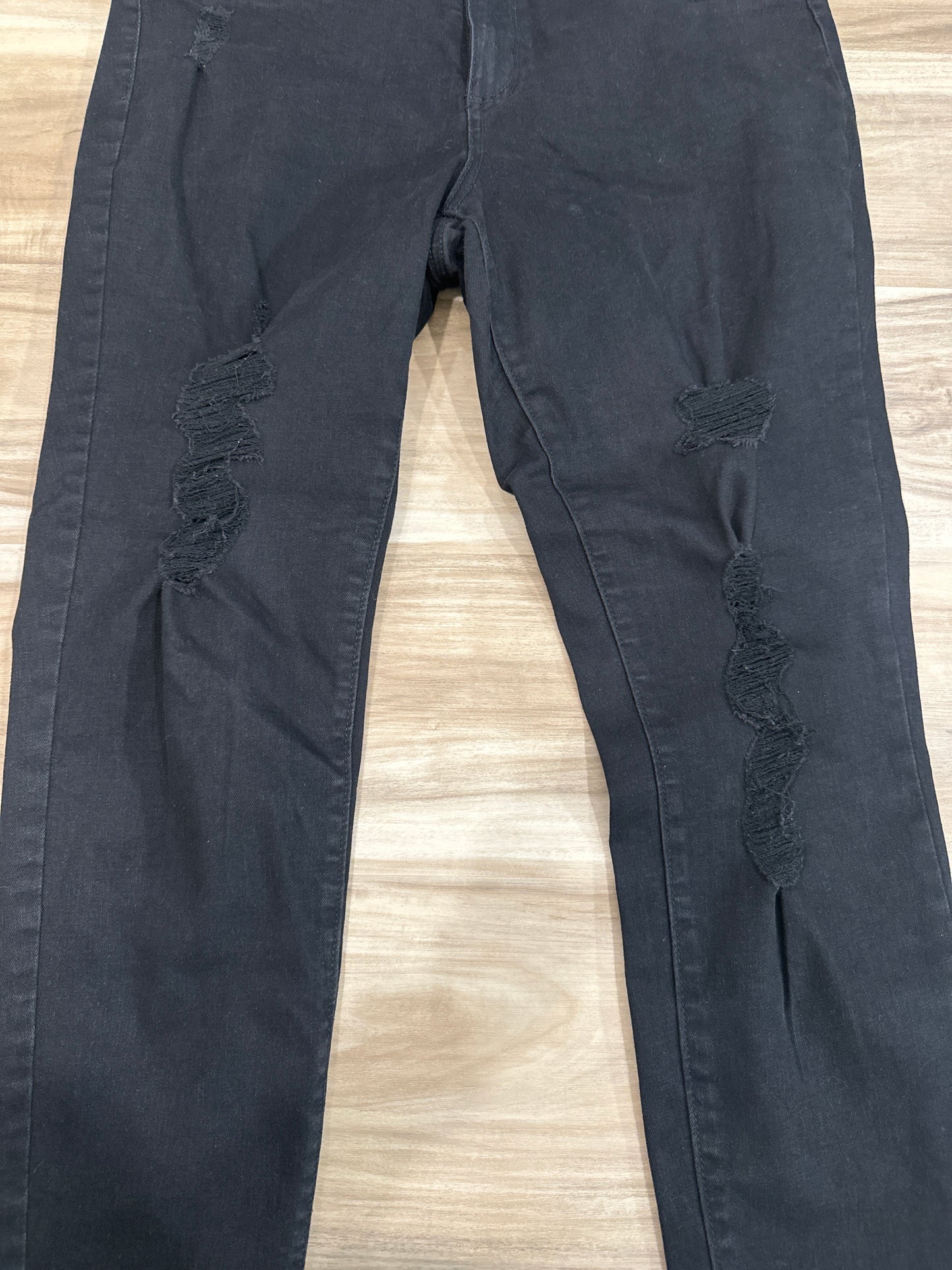 Seller 147 | Women’s size 12/31R black distressed jeans / stretchy