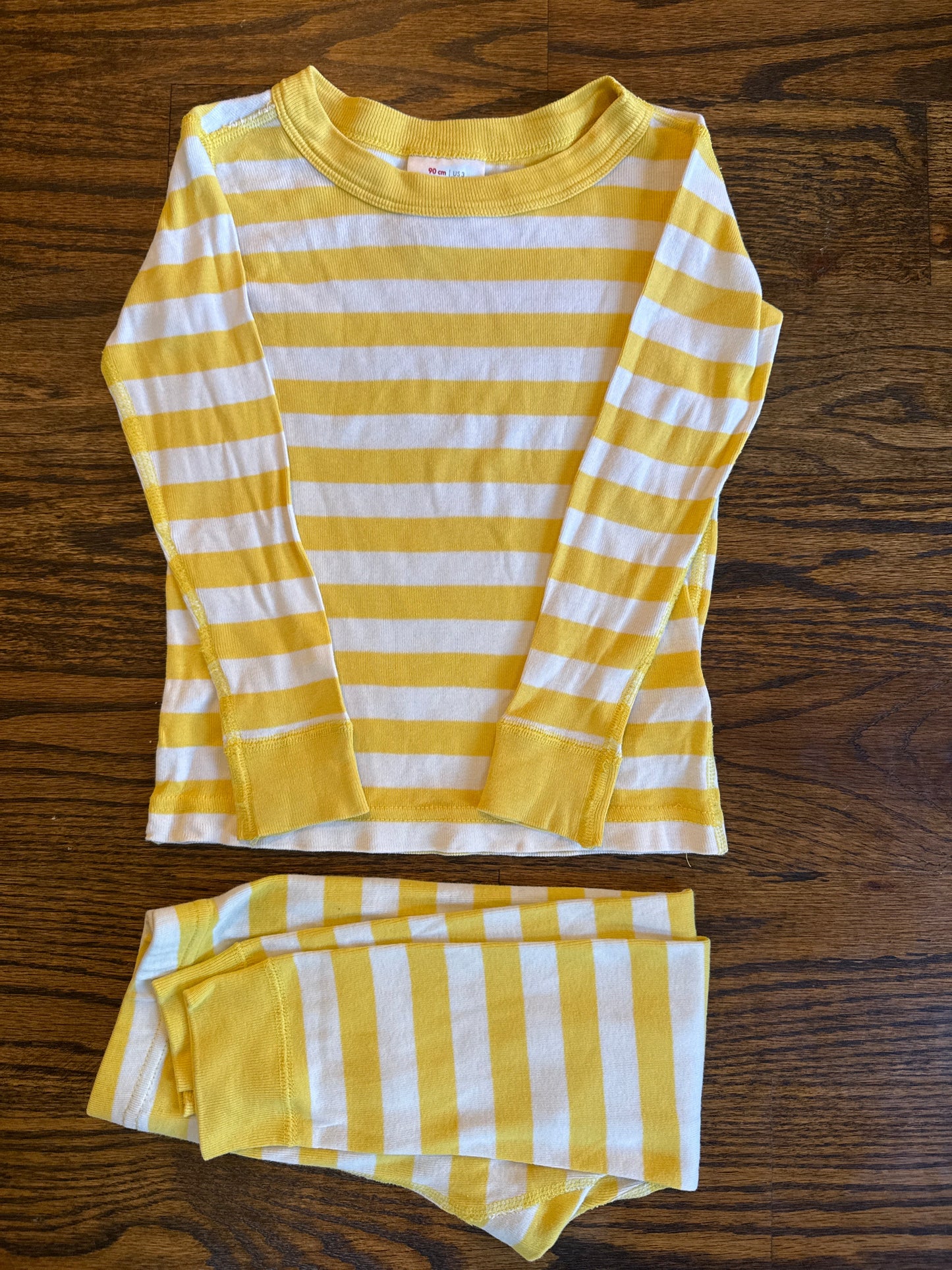 Seller #172 REDUCED Hanna Andersson Gender Neutral Yellow Stripe Pajamas Size 3T