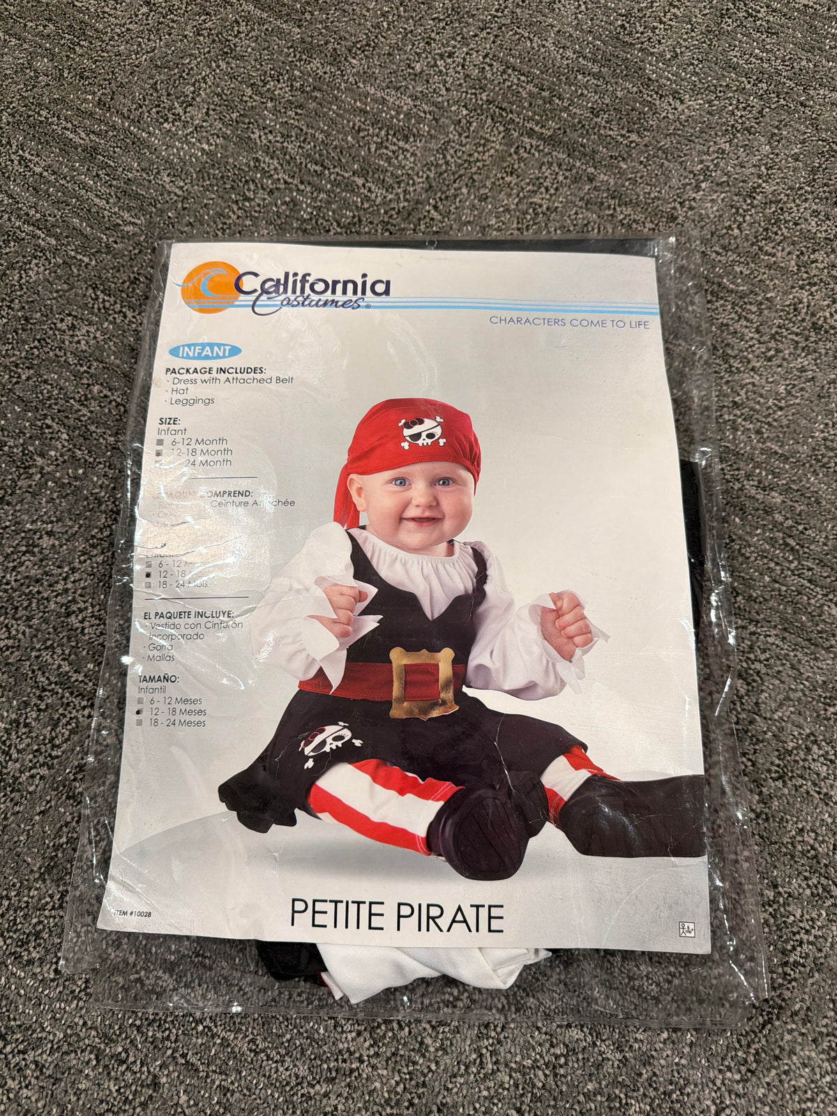 133 pirates costume 12-18 months
