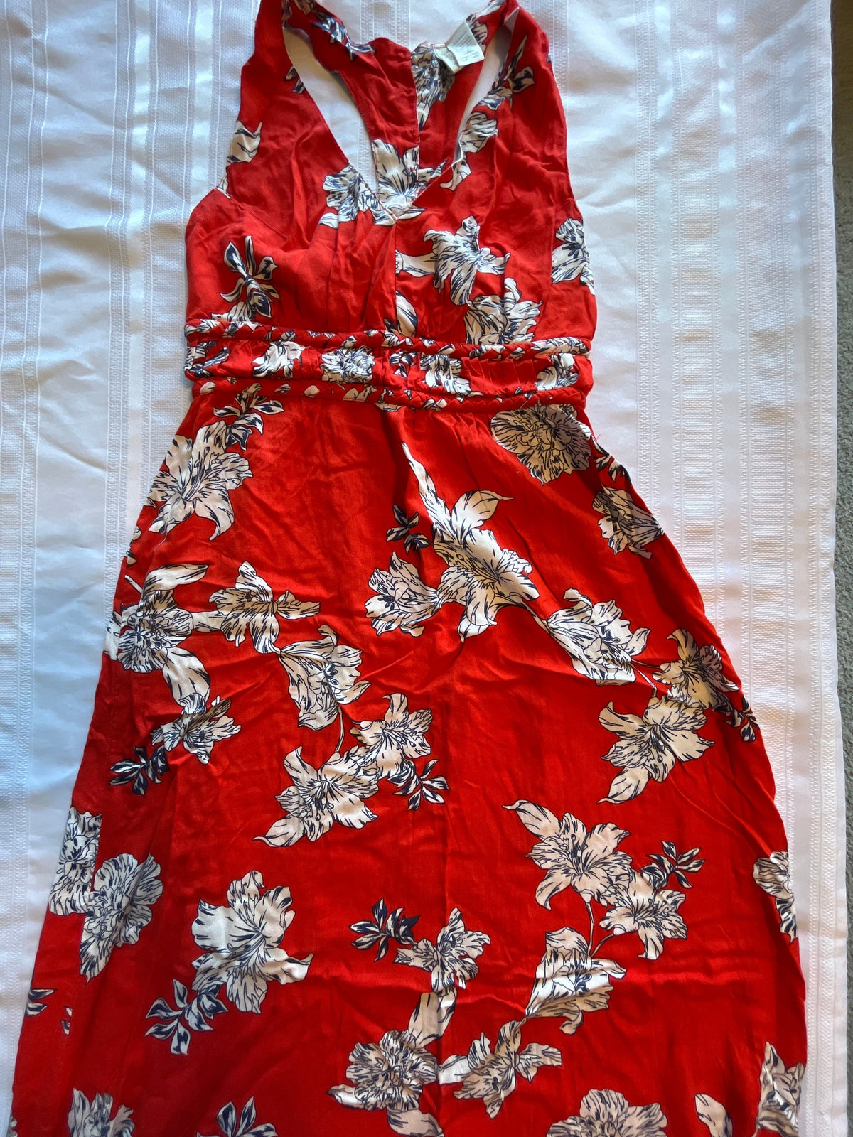 #43 Women’s Small Maxi dress with racer back EUC