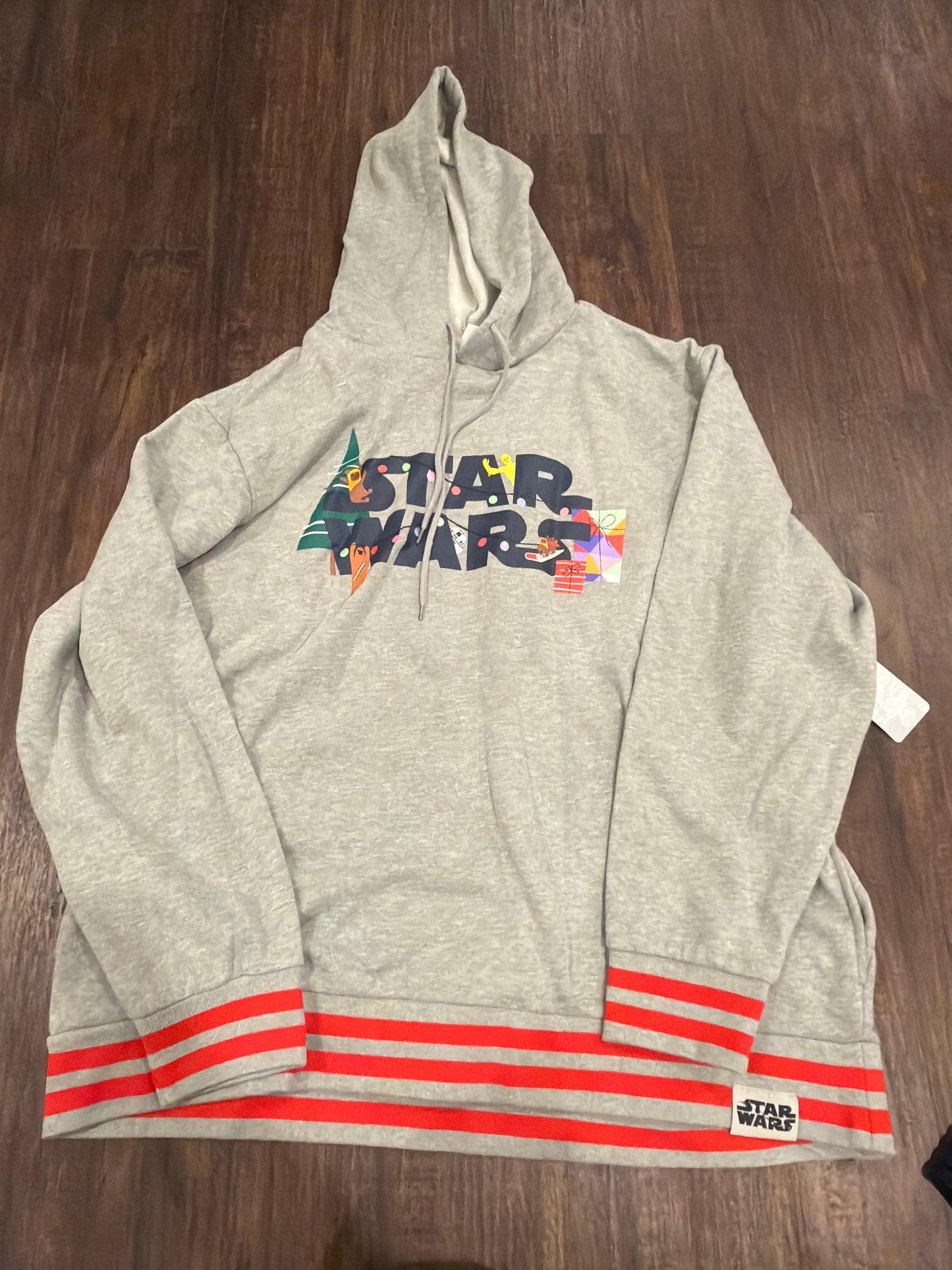 #107 nwt Mens XXL Star Wars Christmas hooded sweatshirt