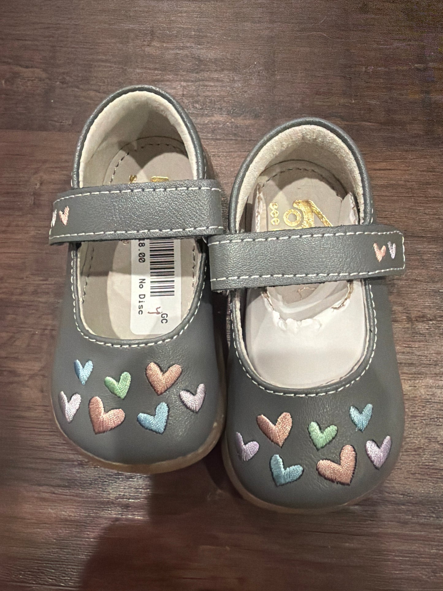 #107 new See Kai Run size 4 toddler girls shoes