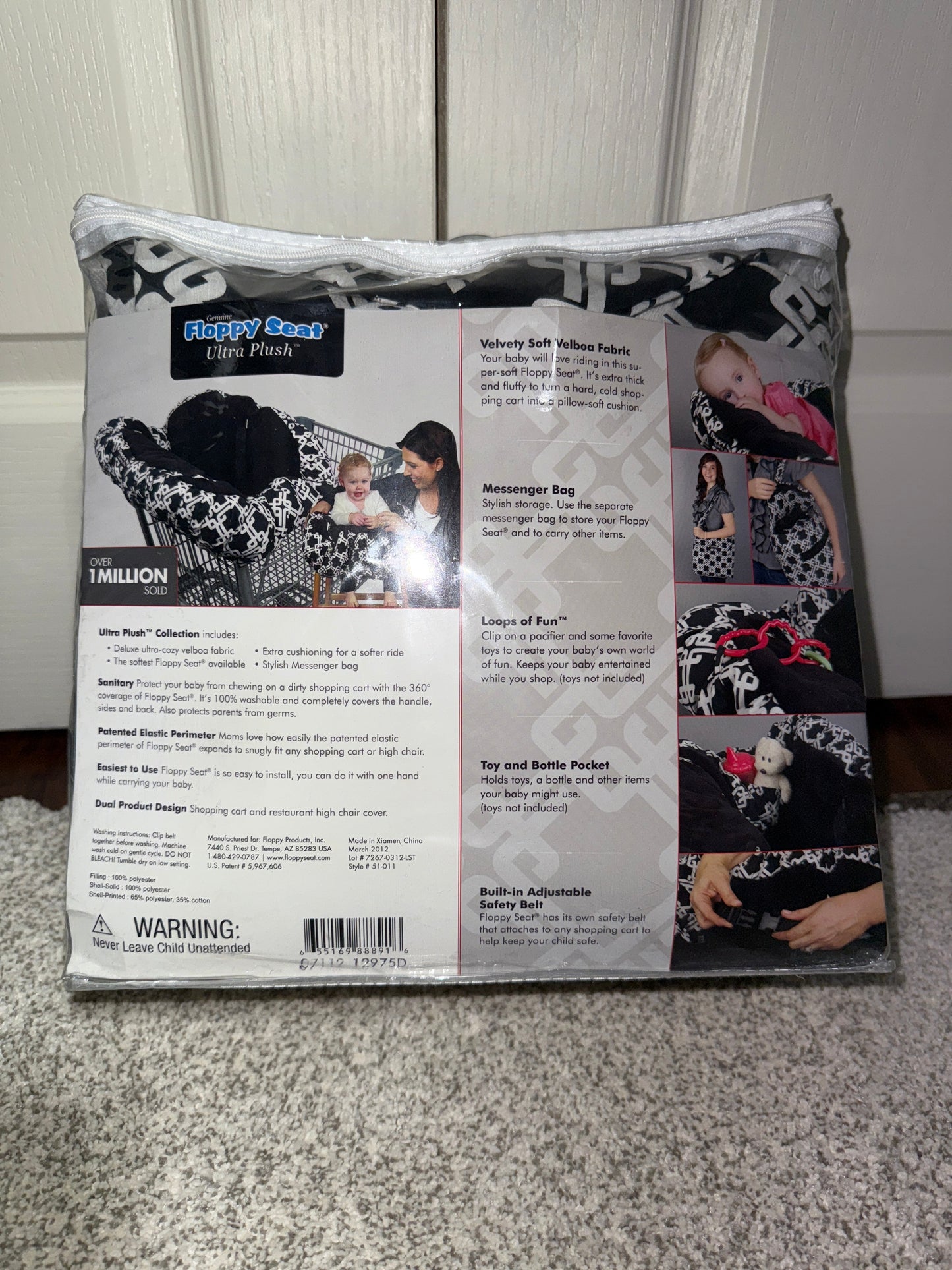 Seller #216, Shopping cart and high chair cover, EUC