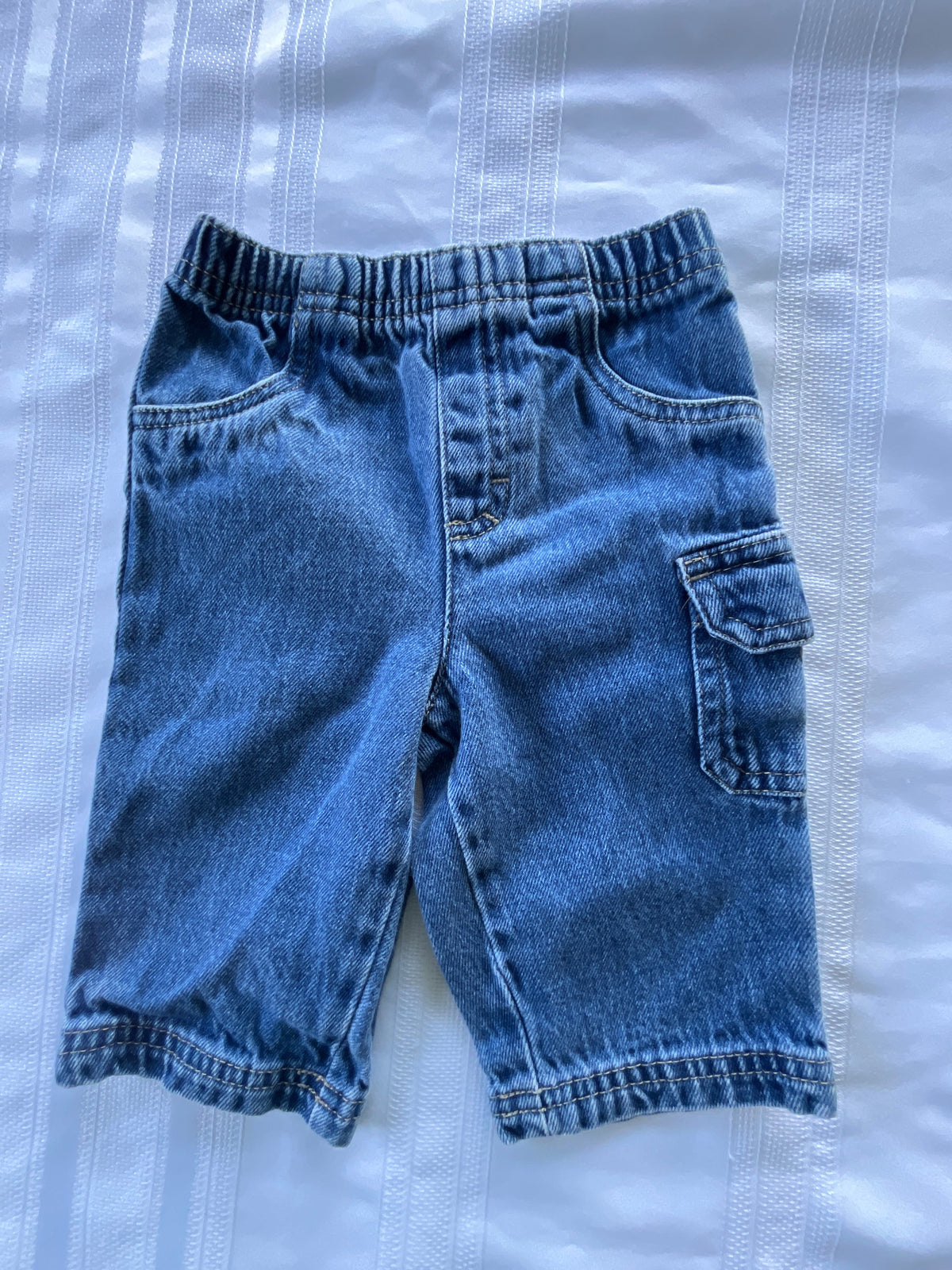 #43 Boys 3-6 mo Okie Dokie jeans EUC