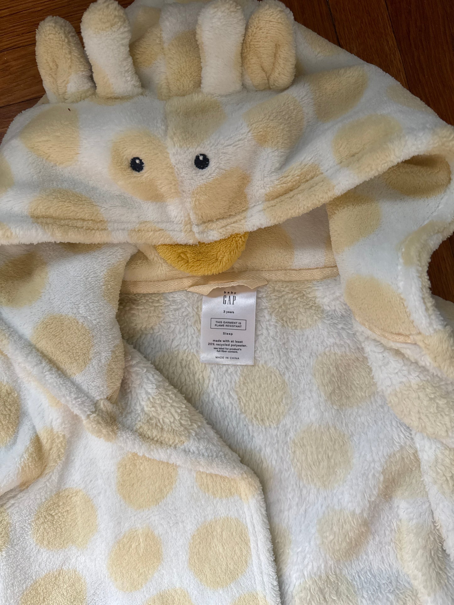 Seller #127 GAP Toddler Hooded Robe Size 3T
