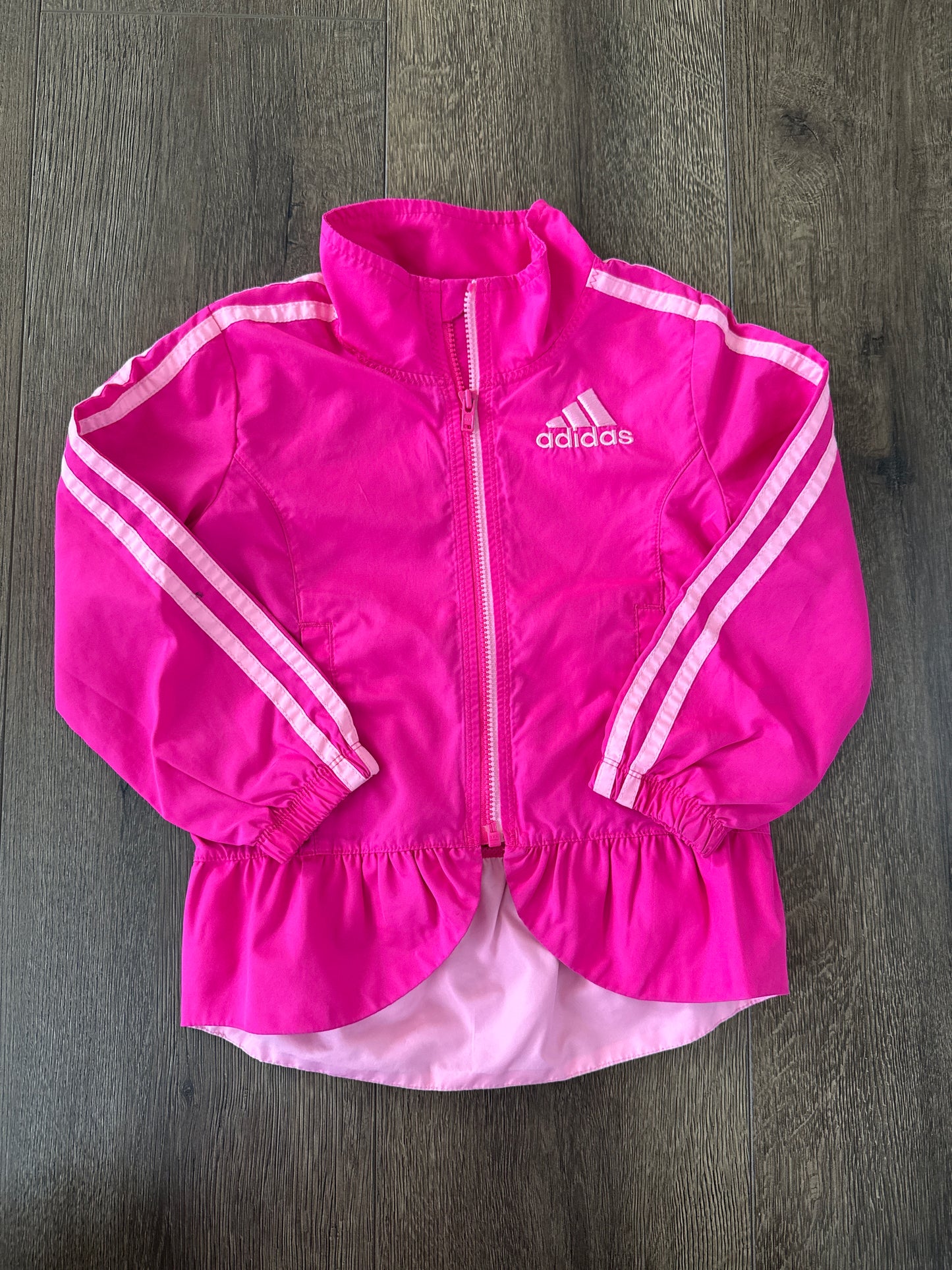 #173 Adidas girl 2T pink lightweight jacket