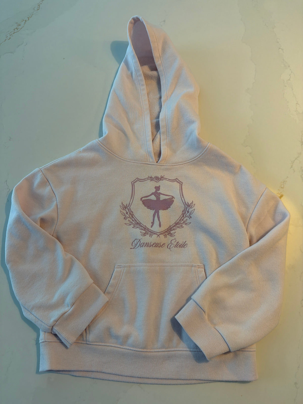 #133 cat & jack light pink hoodie 4/5 xs