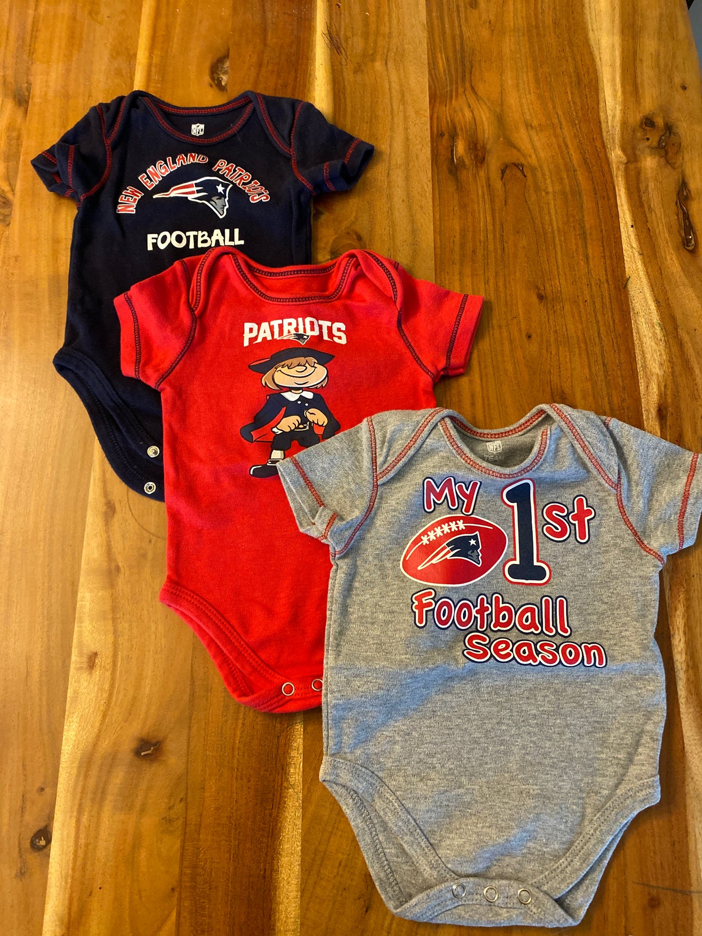 #14-nfl football onesies (3-6 month)