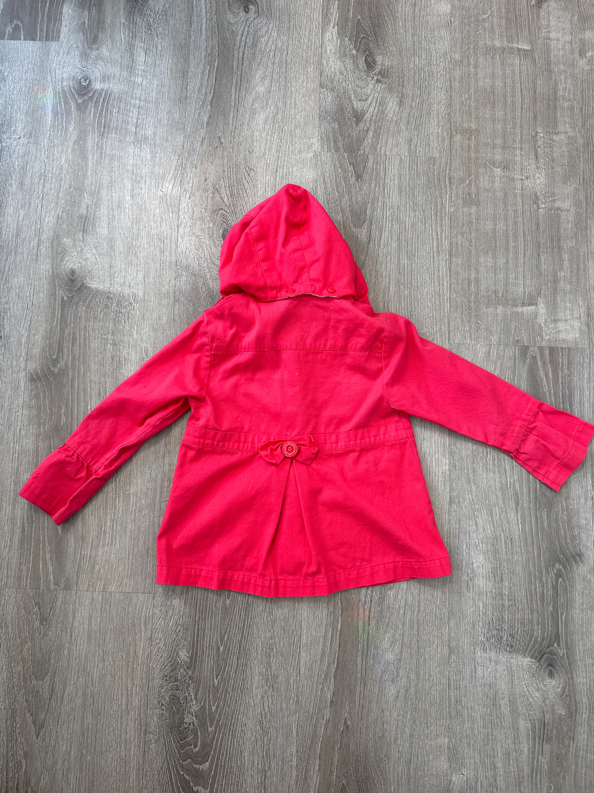 #149 Girls 6x deep pink canvas jacket