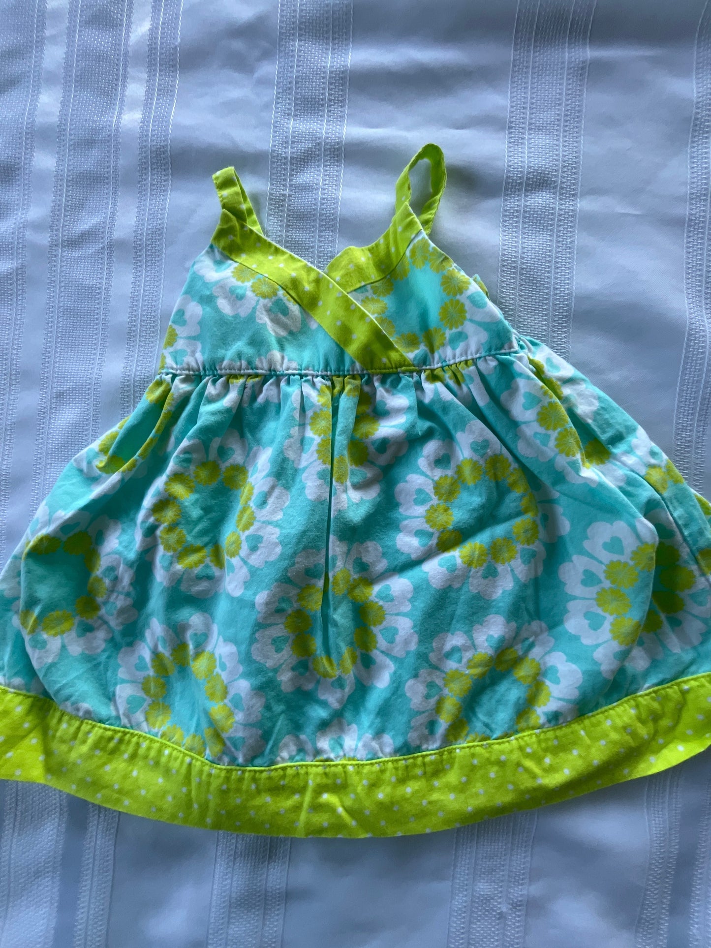 #57 Girls 3-6 mo Penelope sleeveless dress EUC