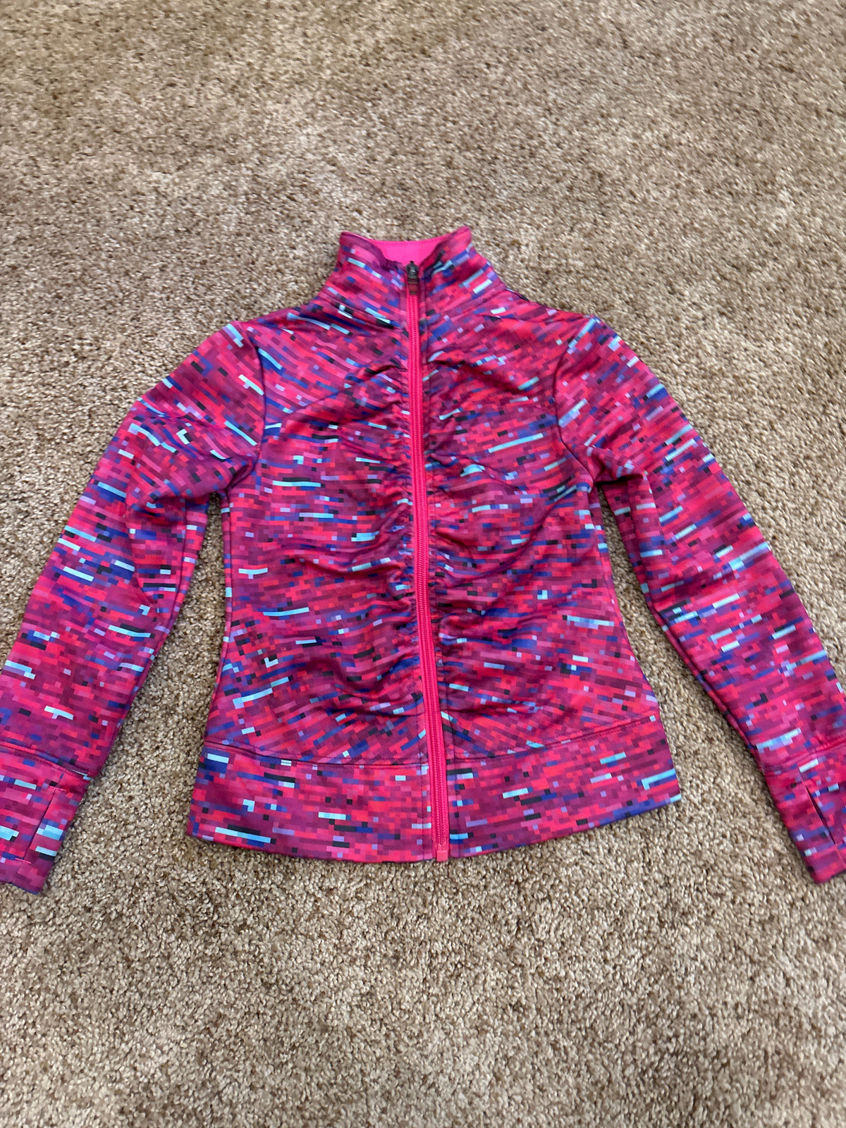 #47, girls size 4/5T, Champion pink full-zip sweatshirt