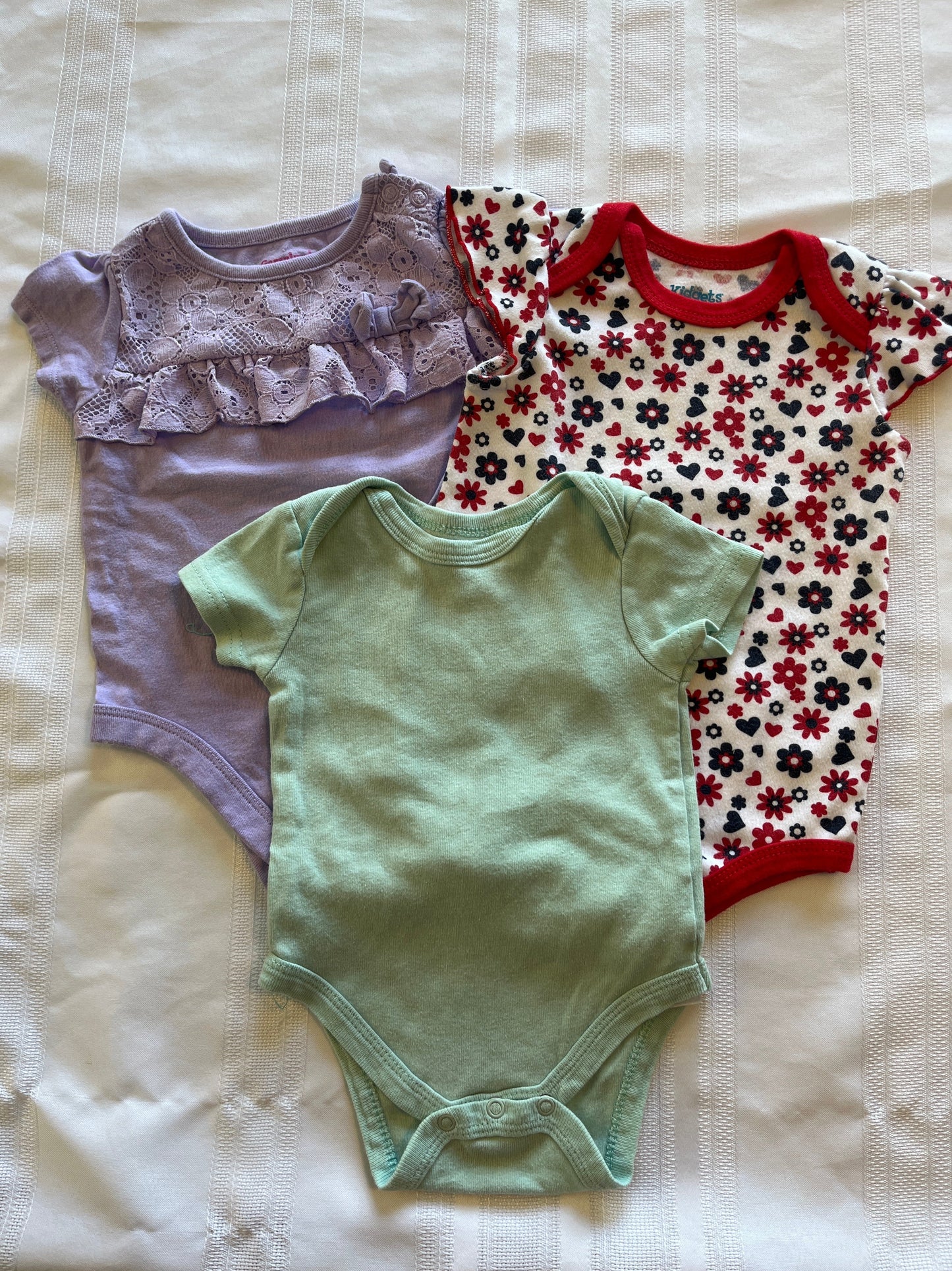 #29 3 mo girls onesie bundle EUC